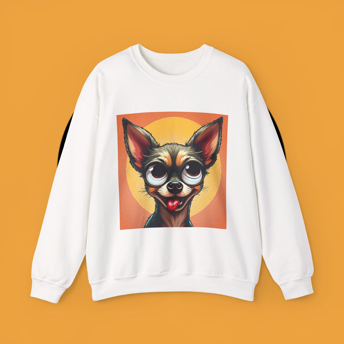 Cute Chihuahua Crewneck Sweatshirt - Funny Dog Lover Gift | Adorable Pet Portrait Pullover
