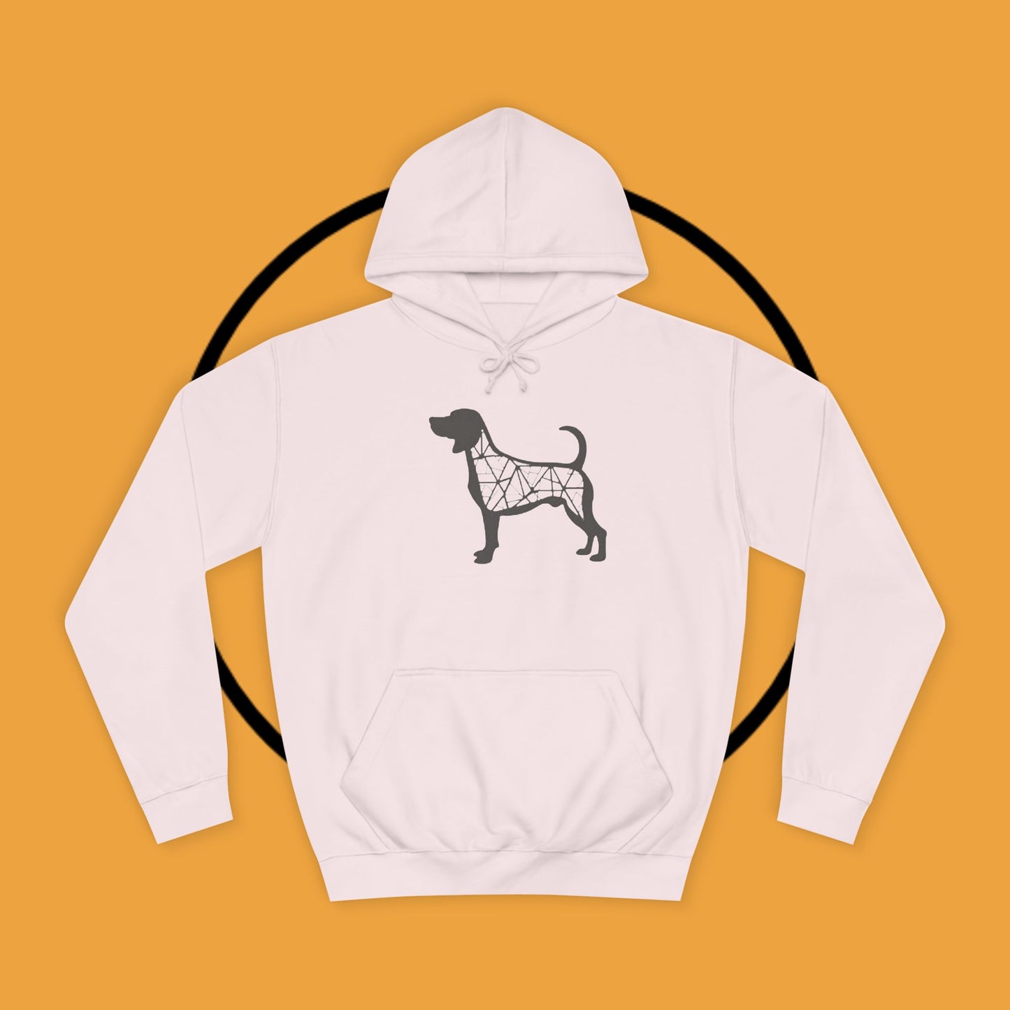 πΊ Geometric Beagle Hoodie - Modern Art Meets Canine Love! π¨ - Unisex Hoodie