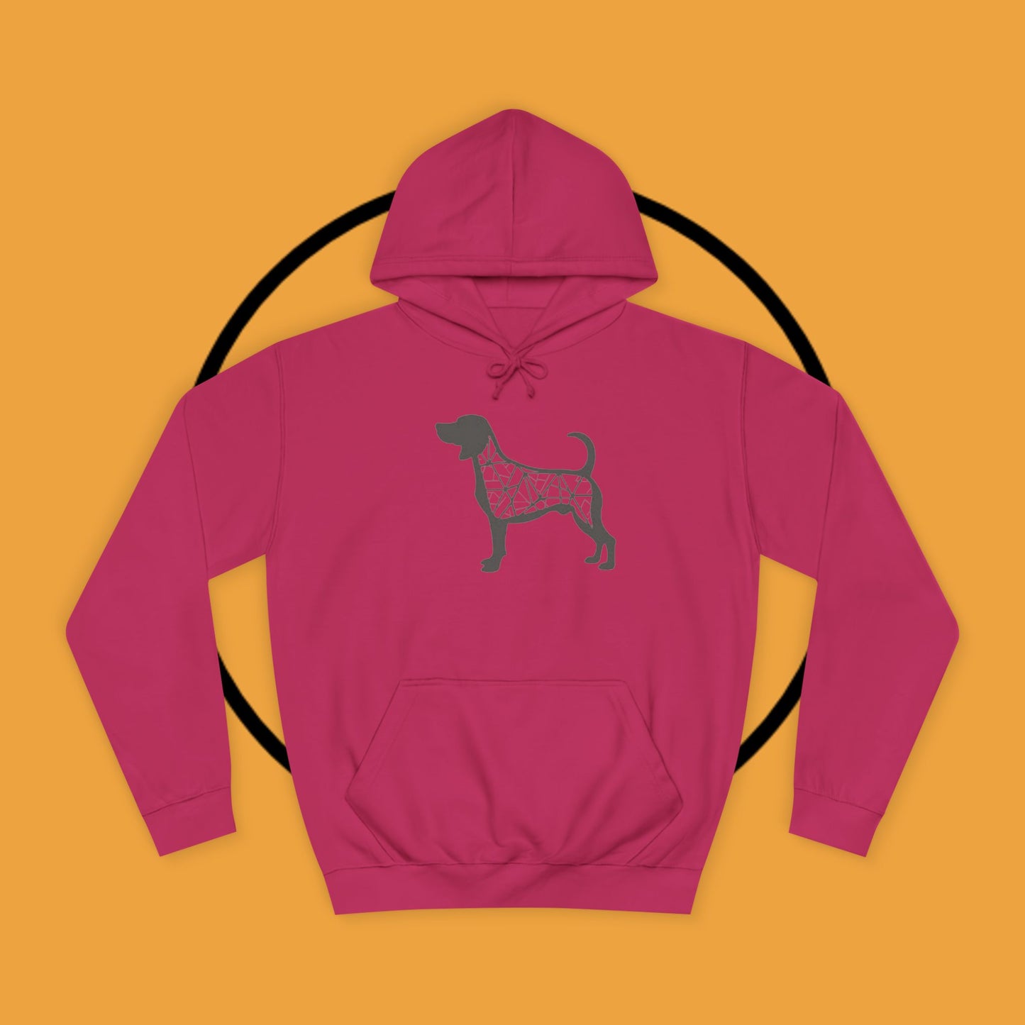 πΊ Geometric Beagle Hoodie - Modern Art Meets Canine Love! π¨ - Unisex Hoodie