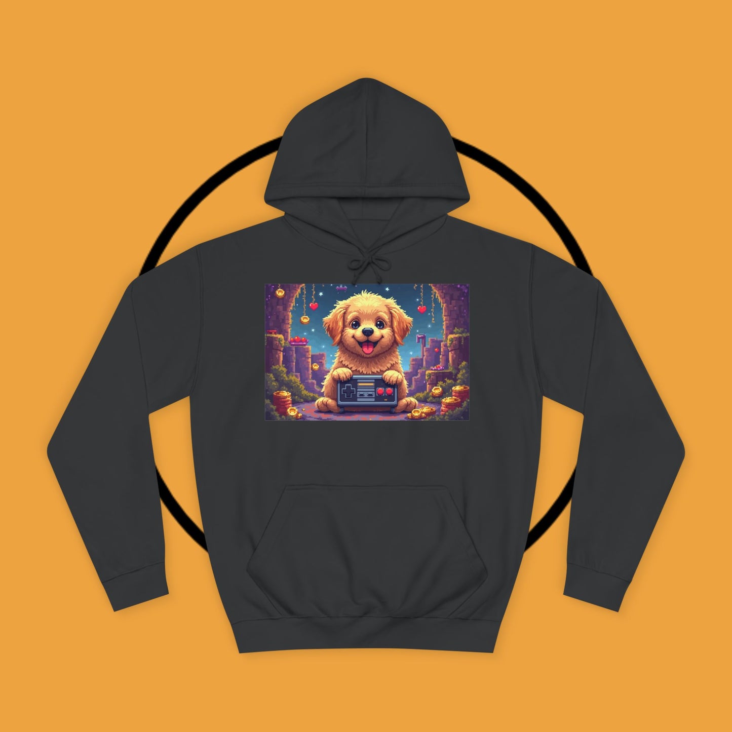 Pixel Pup Gamer Hoodie: Retro Gaming Meets Adorable Fluff