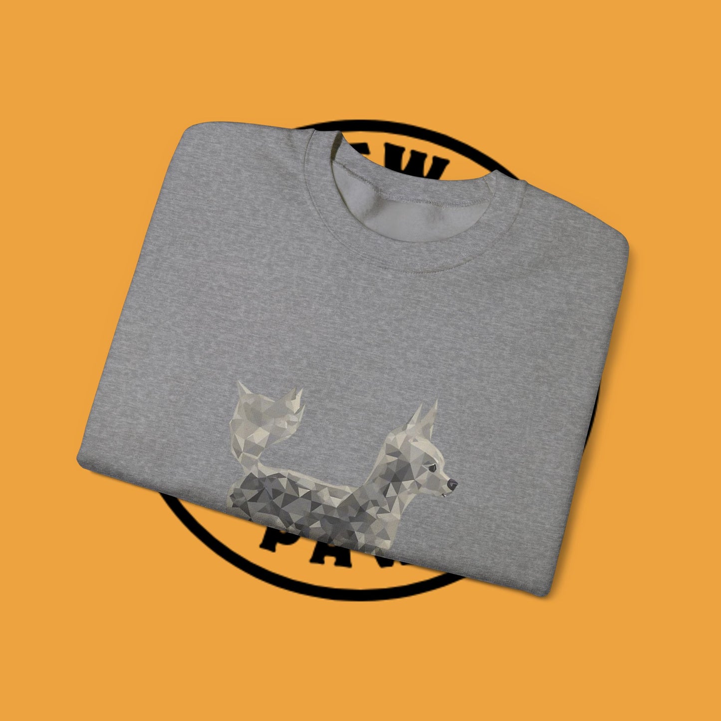 Geometric Chihuahua Sweatshirt | Low Poly Dog Art Crewneck | Modern Pet Lover Gift
