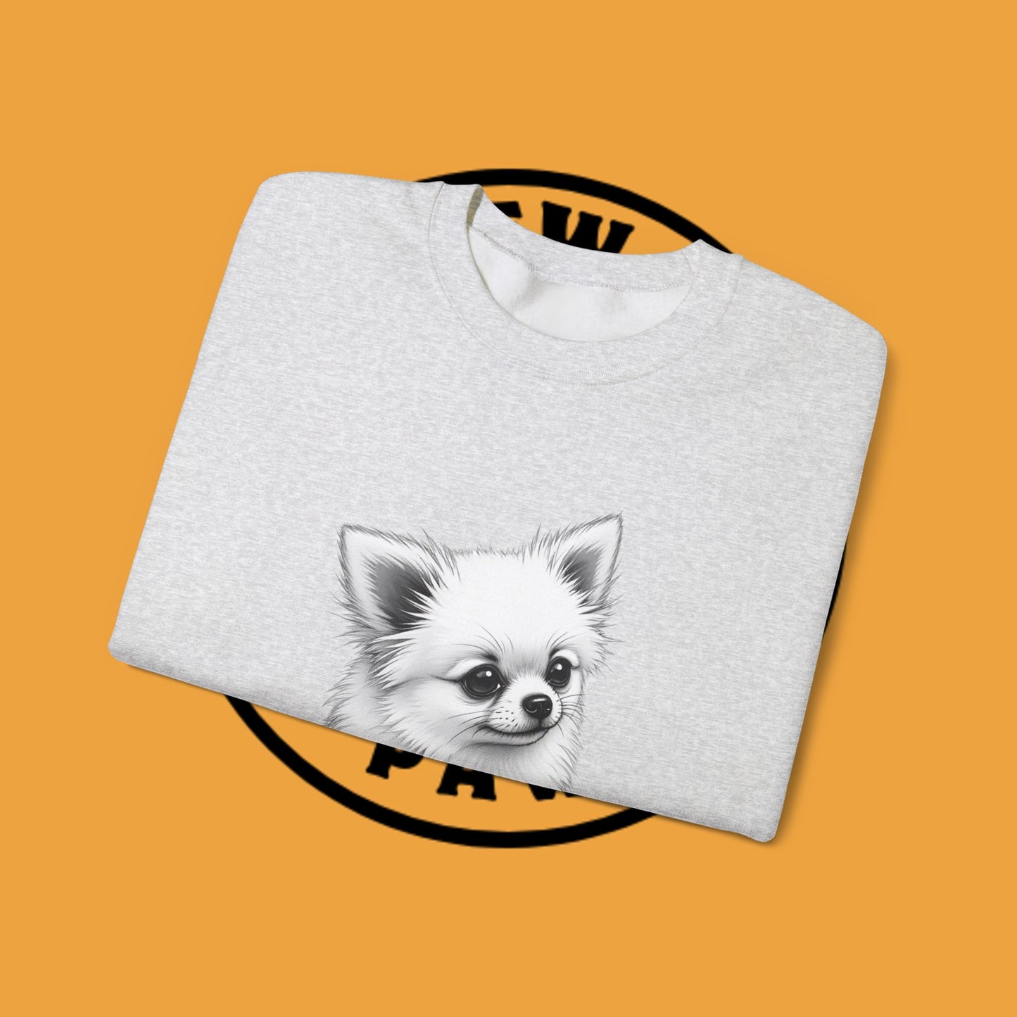 Classic Chihuahua Sketch Sweatshirt | Black White Dog Portrait | Artistic Pet Lover Gift
