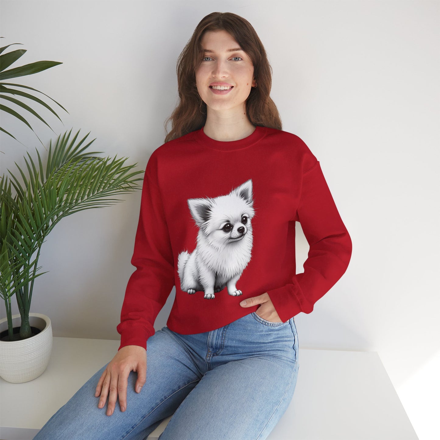 Classic Chihuahua Sketch Sweatshirt | Black White Dog Portrait | Artistic Pet Lover Gift