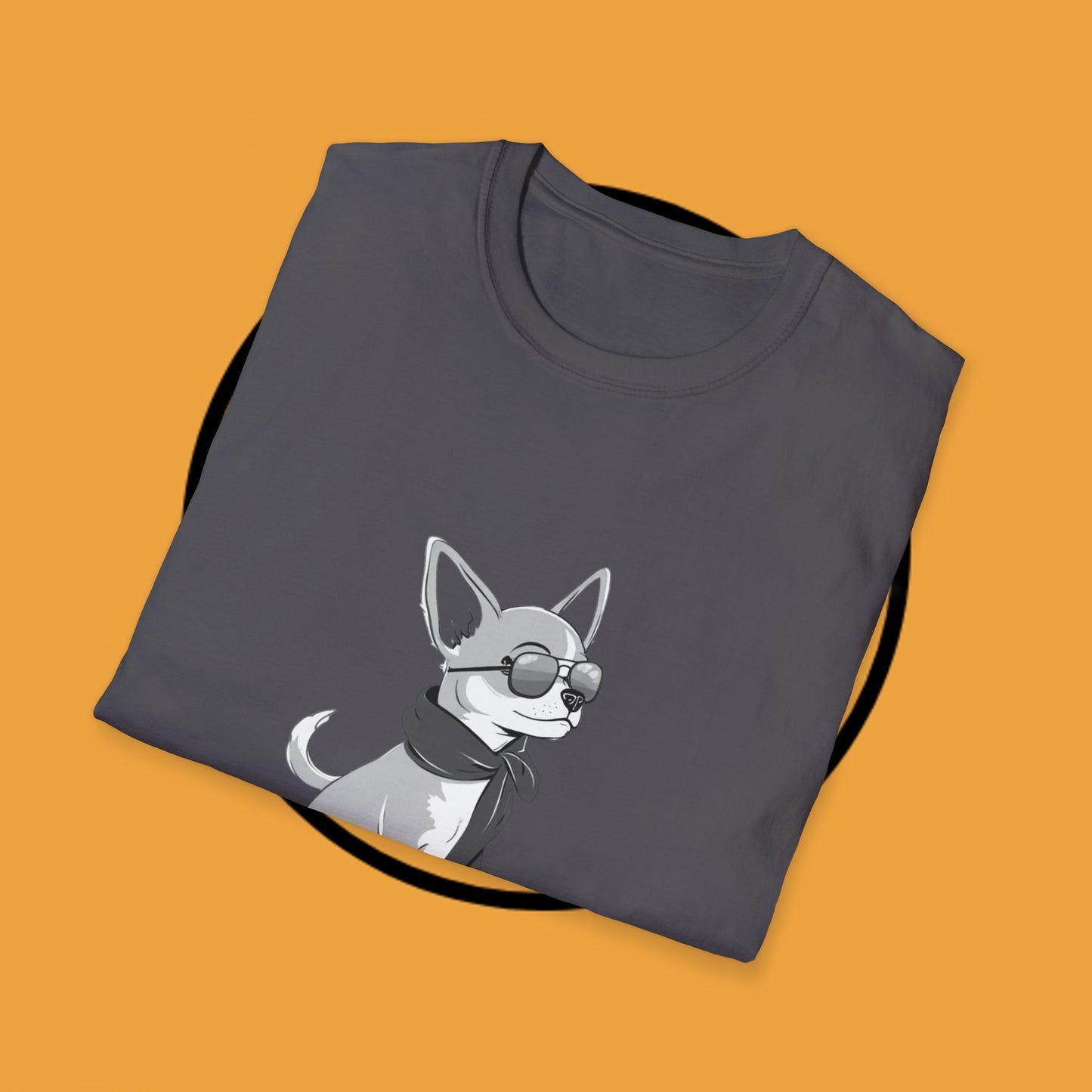 🕶️ Cool Chihuahua Sunglasses T-Shirt - Stylish Dog Aviator Scarf Tee | Hipster Pet Fashion Shirt 🕶️