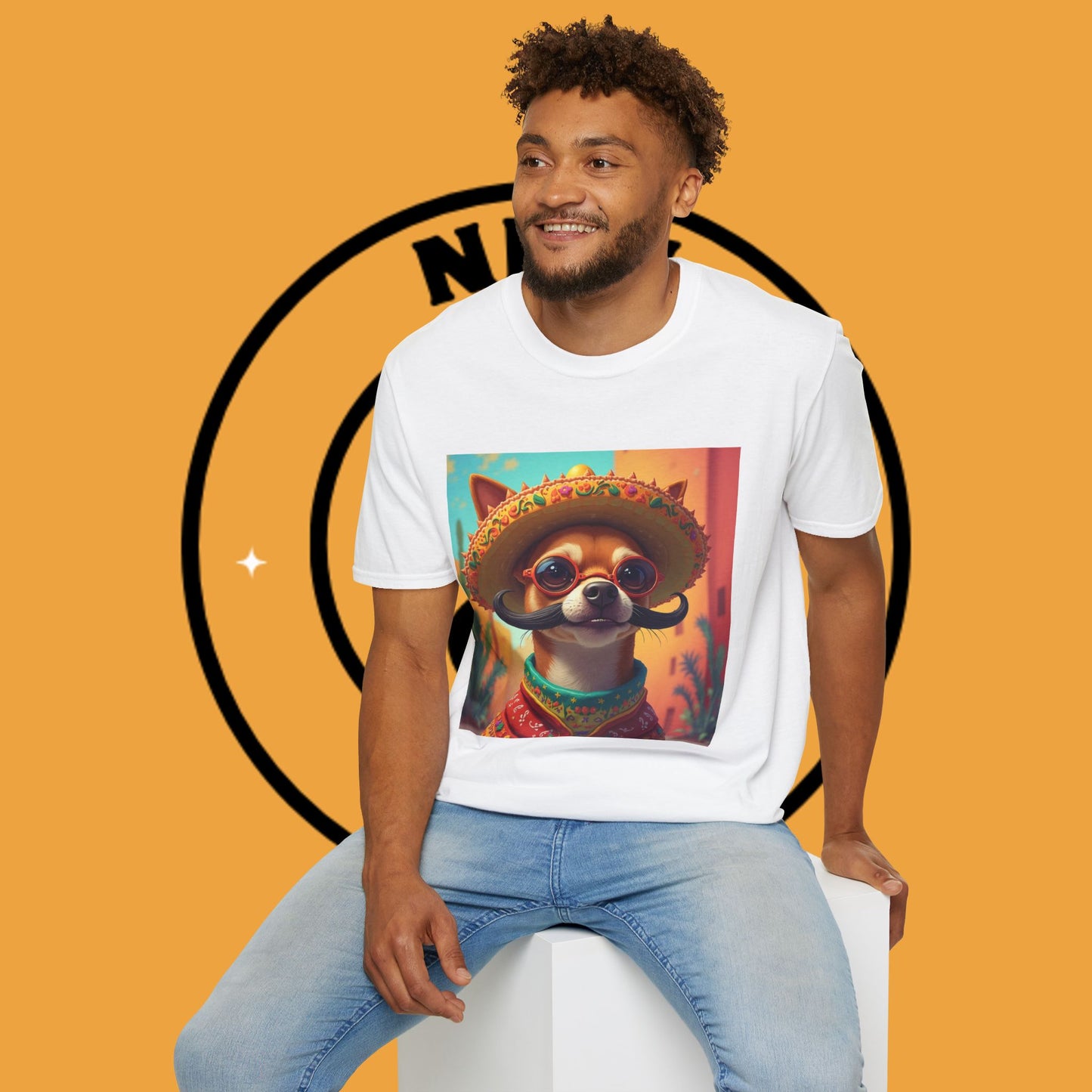 Mexican Mariachi Chihuahua T-Shirt - Cinco de Mayo Dog Art - Festive Sombrero Pet Tee - Cultural Celebration Shirt