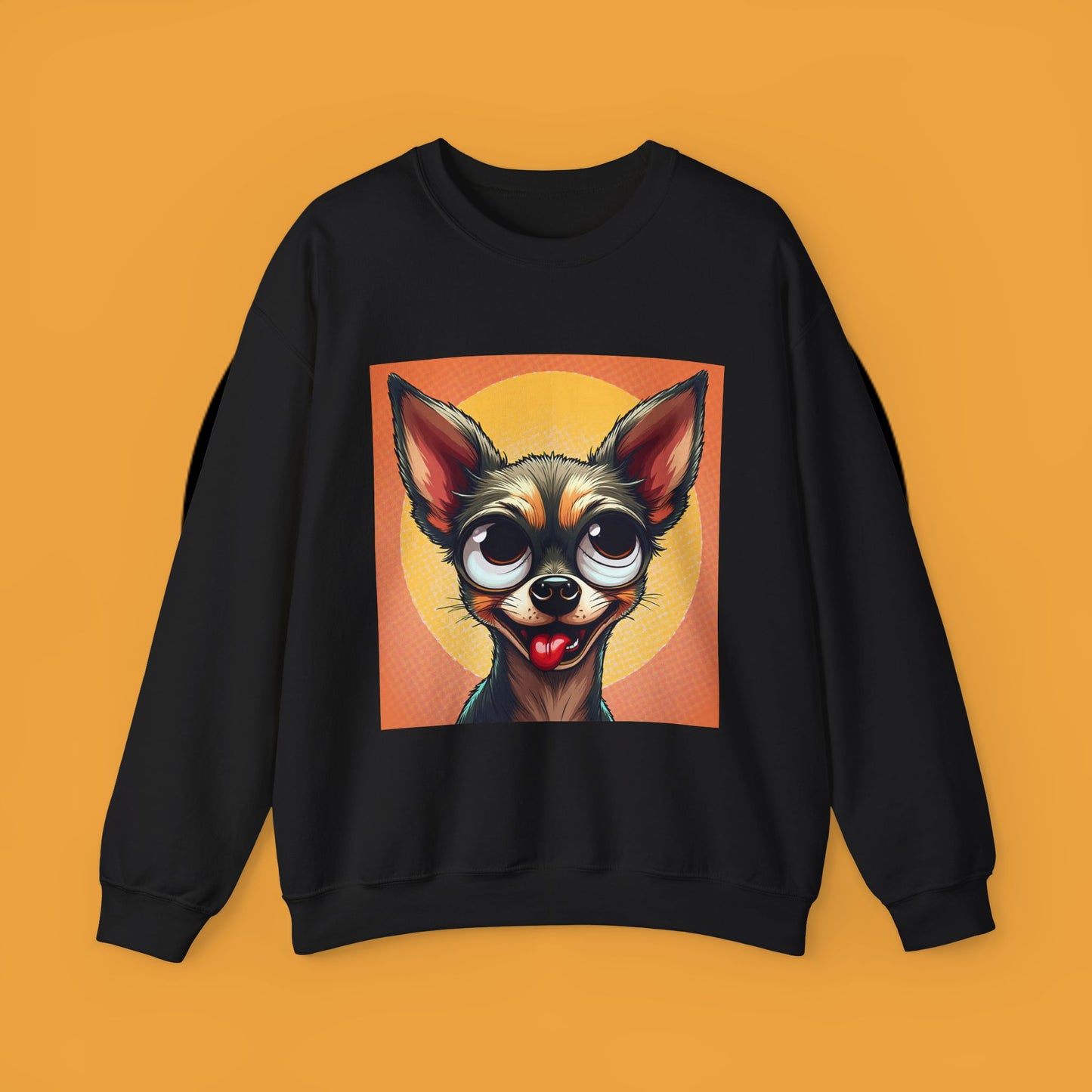 Cute Chihuahua Crewneck Sweatshirt - Funny Dog Lover Gift | Adorable Pet Portrait Pullover