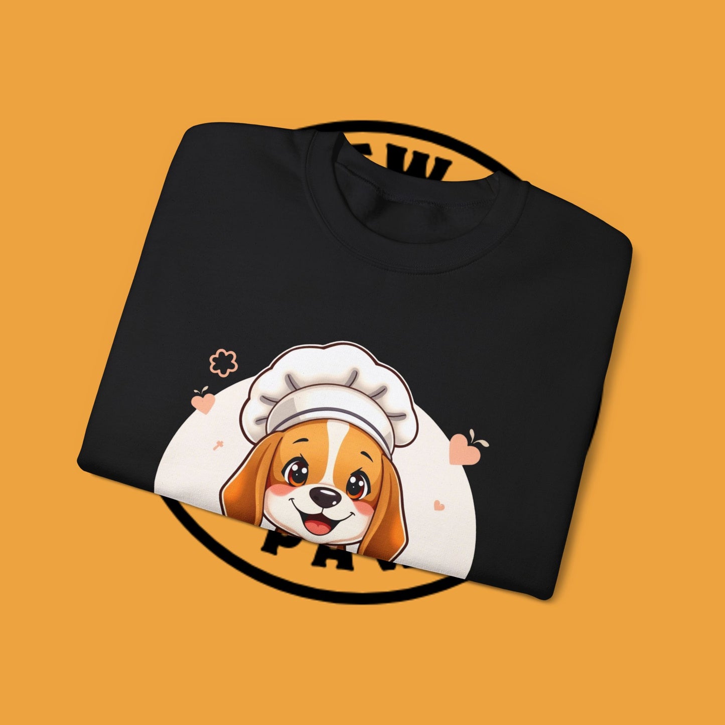 Chef Dog Crewneck Sweatshirt - Kawaii Beagle Design with Chef Hat
