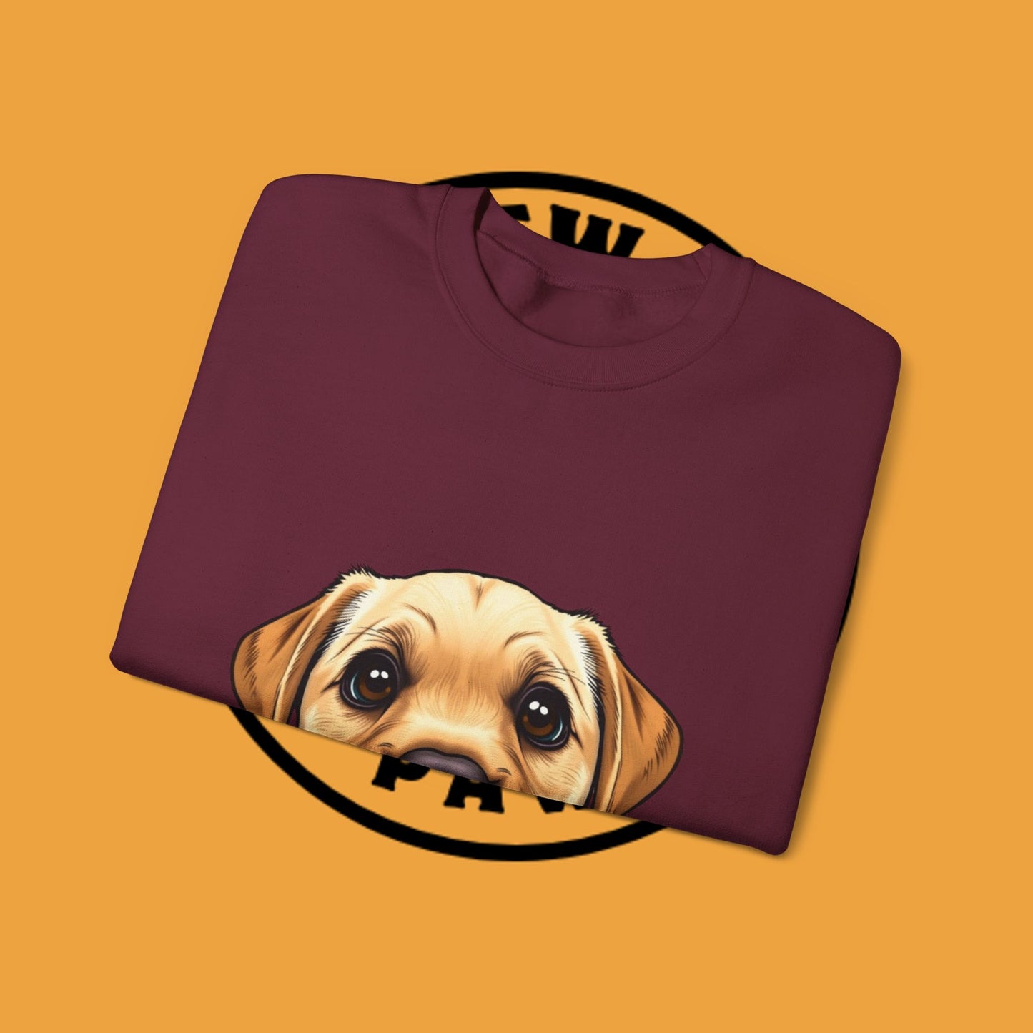 Labrador Puppy Crewneck Sweatshirt - Cartoon Dog Digital Art