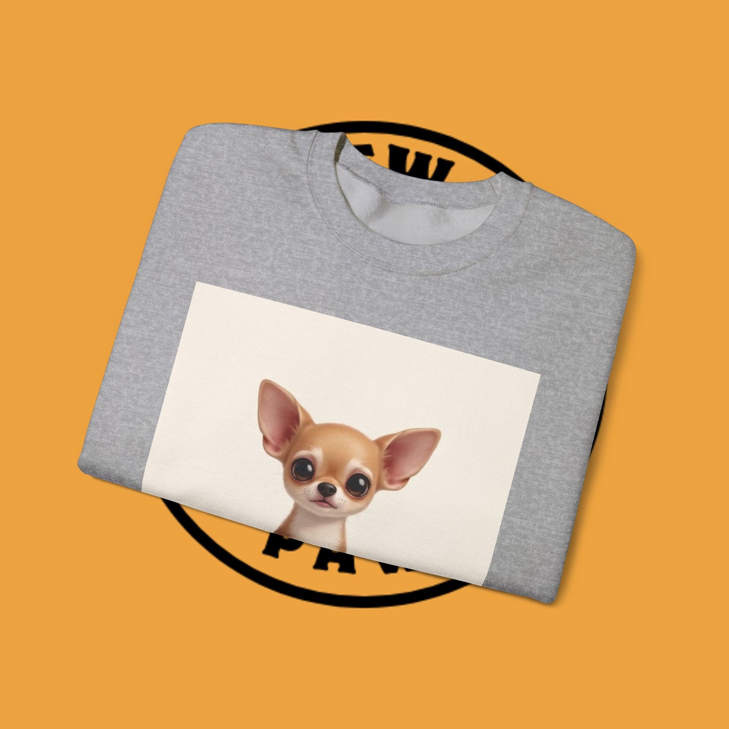 "Minimal Dog Maximum Love" Chihuahua Sweatshirt | Cute Puppy Quote Design | Small Dog Lover Gift