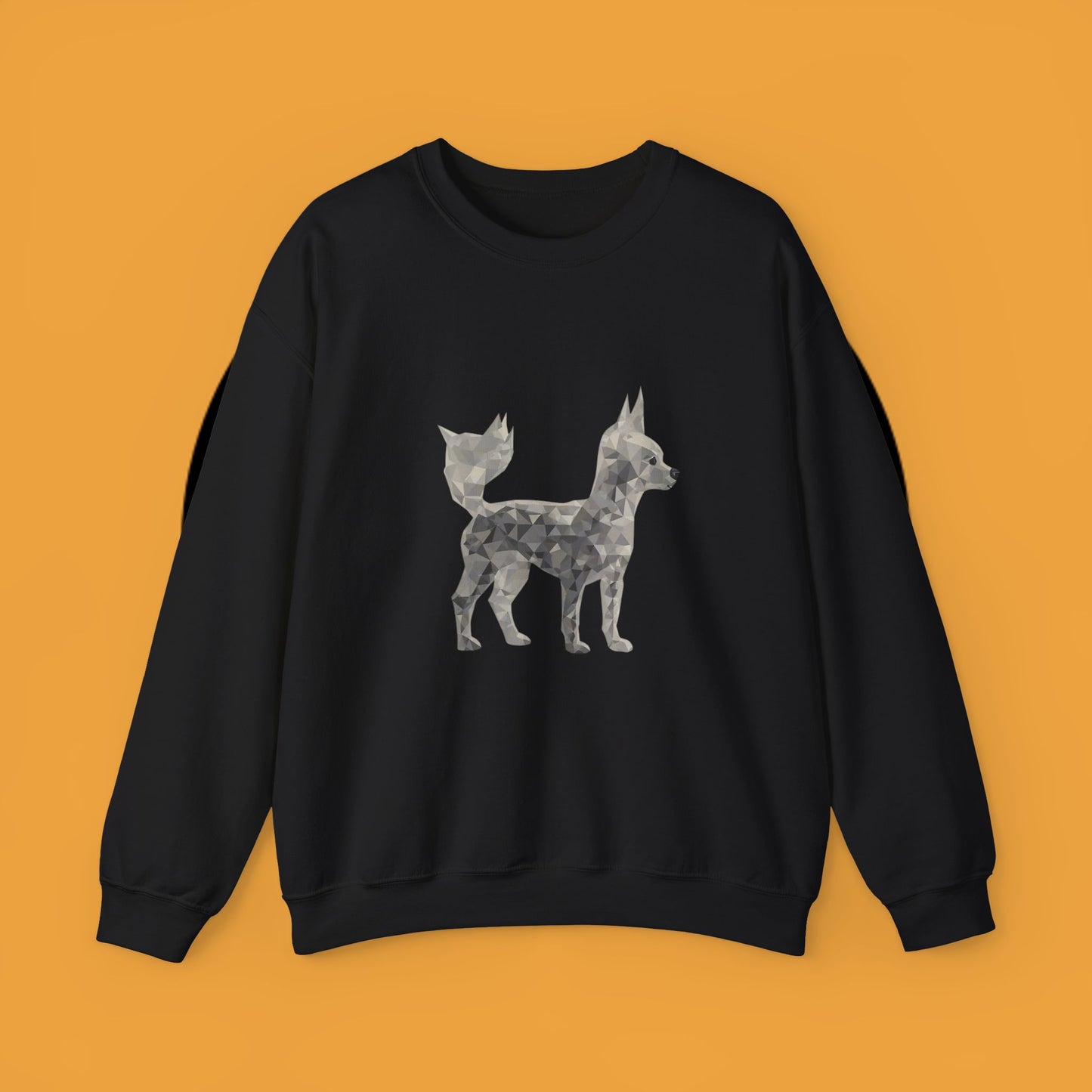 Geometric Chihuahua Sweatshirt | Low Poly Dog Art Crewneck | Modern Pet Lover Gift