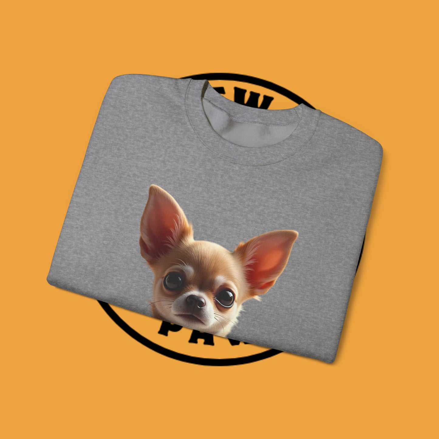 Luxury Chihuahua Sweatshirt | Premium Designer Dog Portrait | High-End Pet Lover Fashion