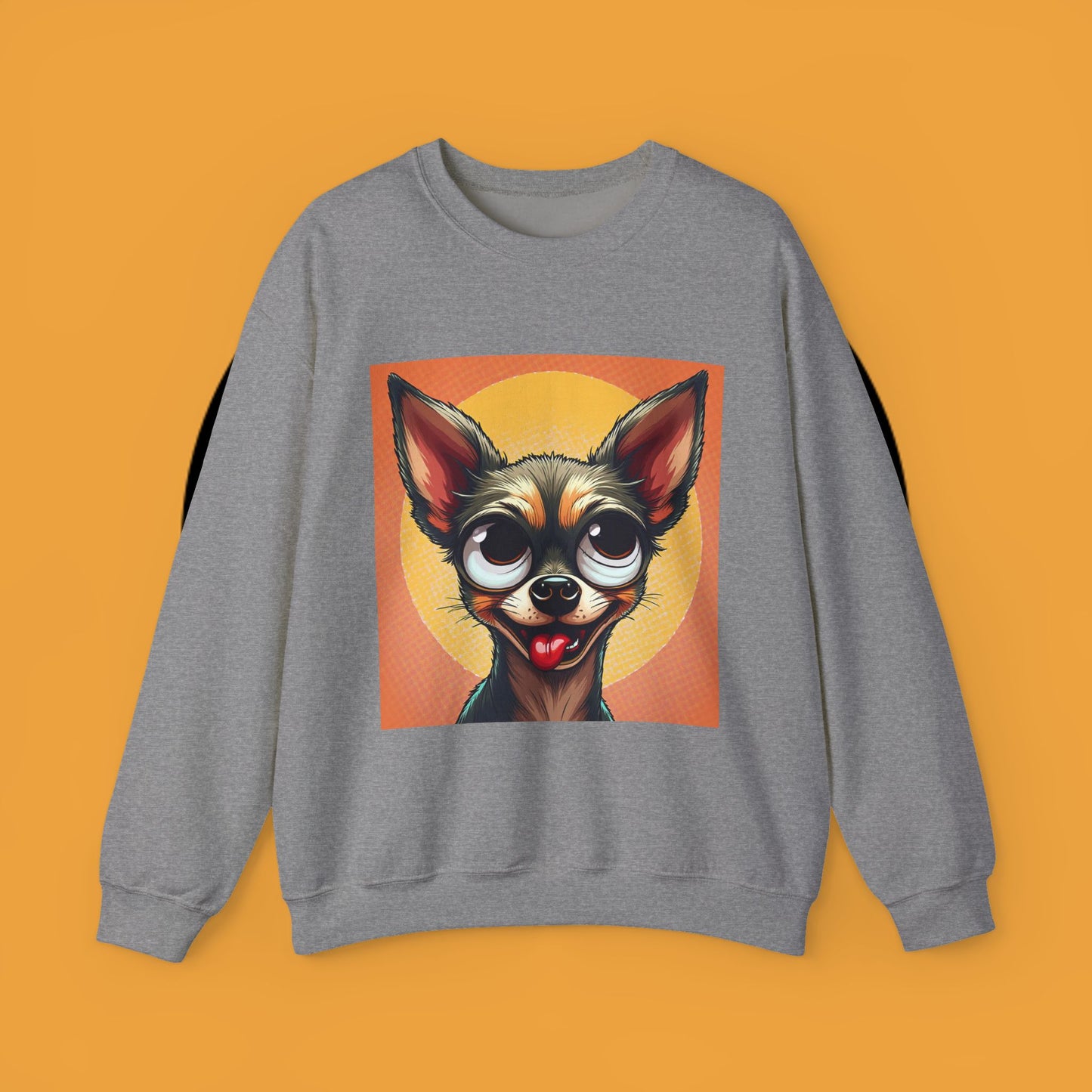 Cute Chihuahua Crewneck Sweatshirt - Funny Dog Lover Gift | Adorable Pet Portrait Pullover