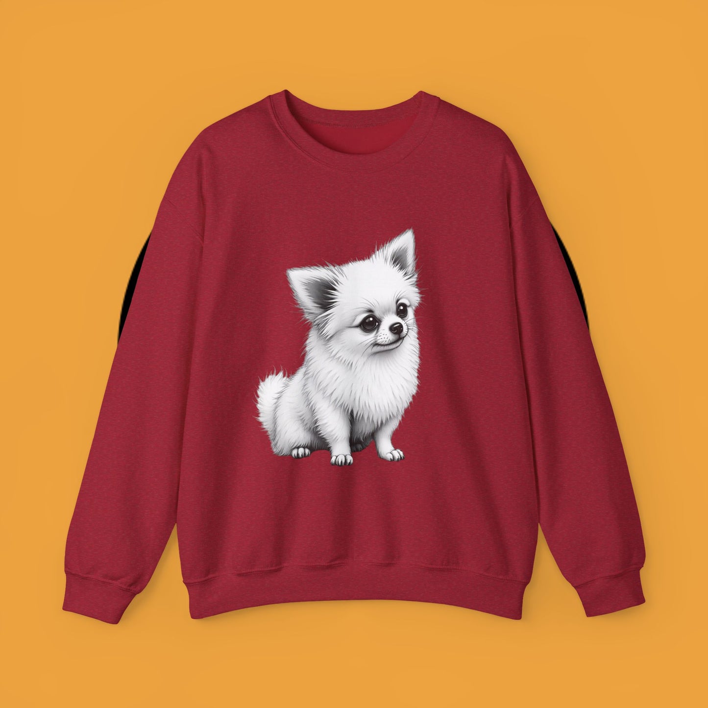 Classic Chihuahua Sketch Sweatshirt | Black White Dog Portrait | Artistic Pet Lover Gift