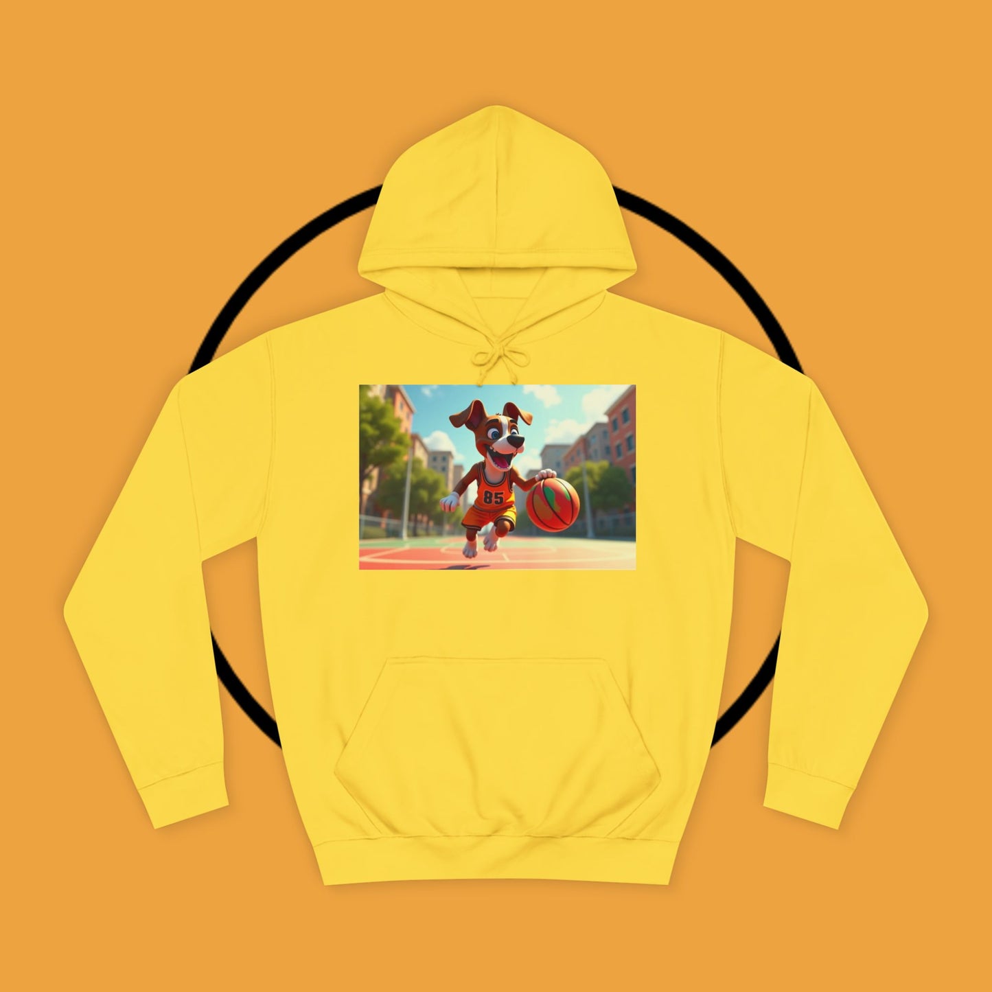 Basketball Boxer Dog #85 Hoodie | Sports Athletic Pet Apparel | Basketball Fan Gift | Team Spirit