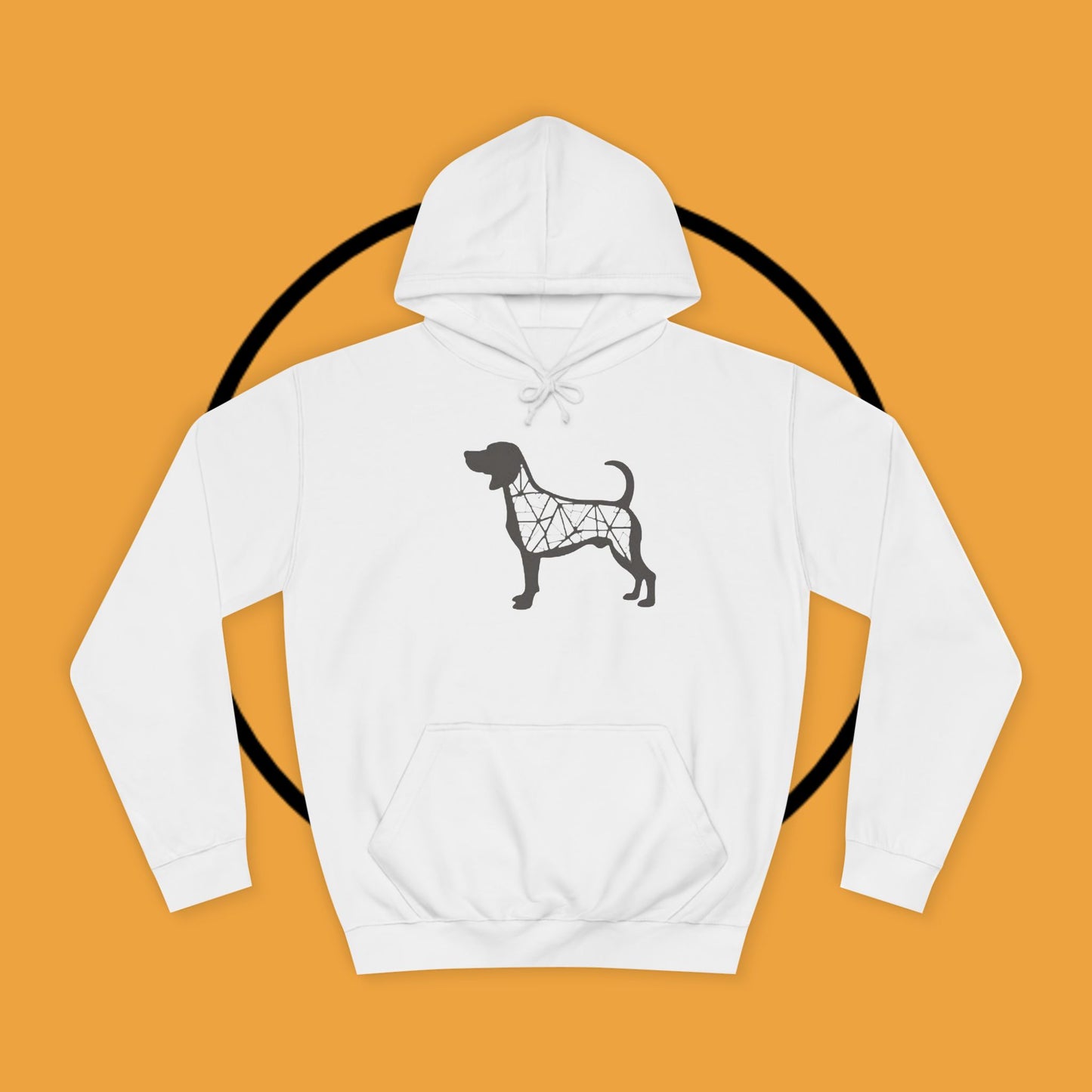 πΊ Geometric Beagle Hoodie - Modern Art Meets Canine Love! π¨ - Unisex Hoodie