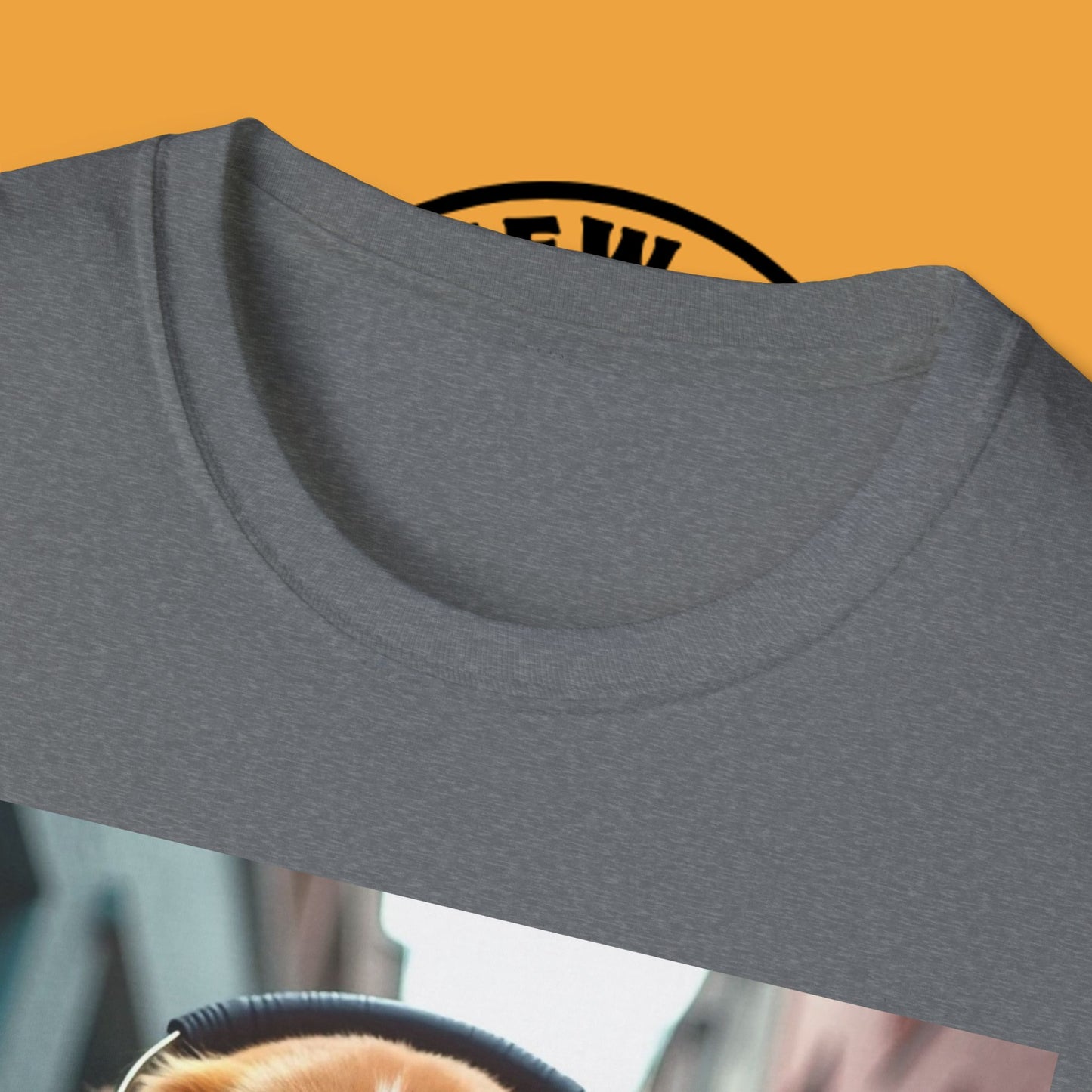 Hip Hop Beagle Dog T-Shirt - Cool Puppy with Headphones & Gold Chains Graphic Tee