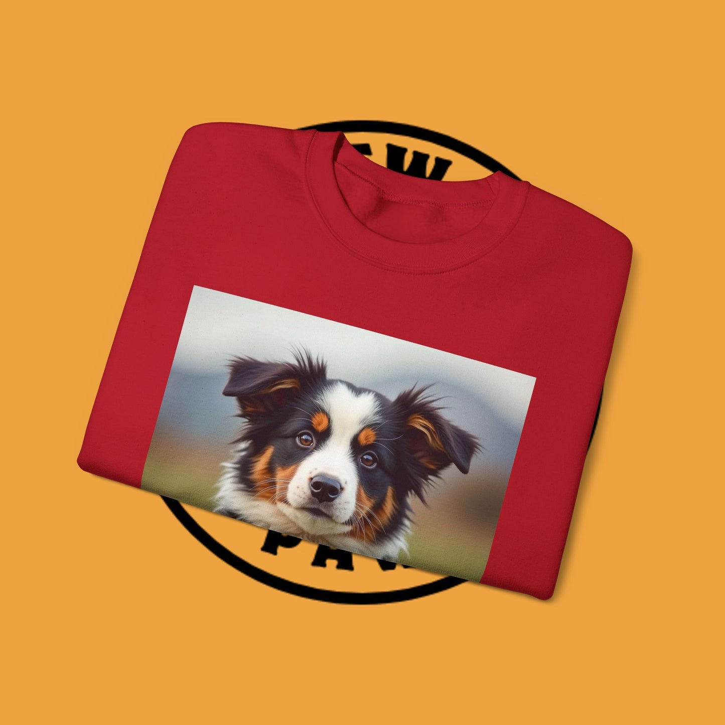 Photographer Dog Crewneck Sweatshirt - Cute Puppy with Vintage Camera Design | Photography Lover Gift