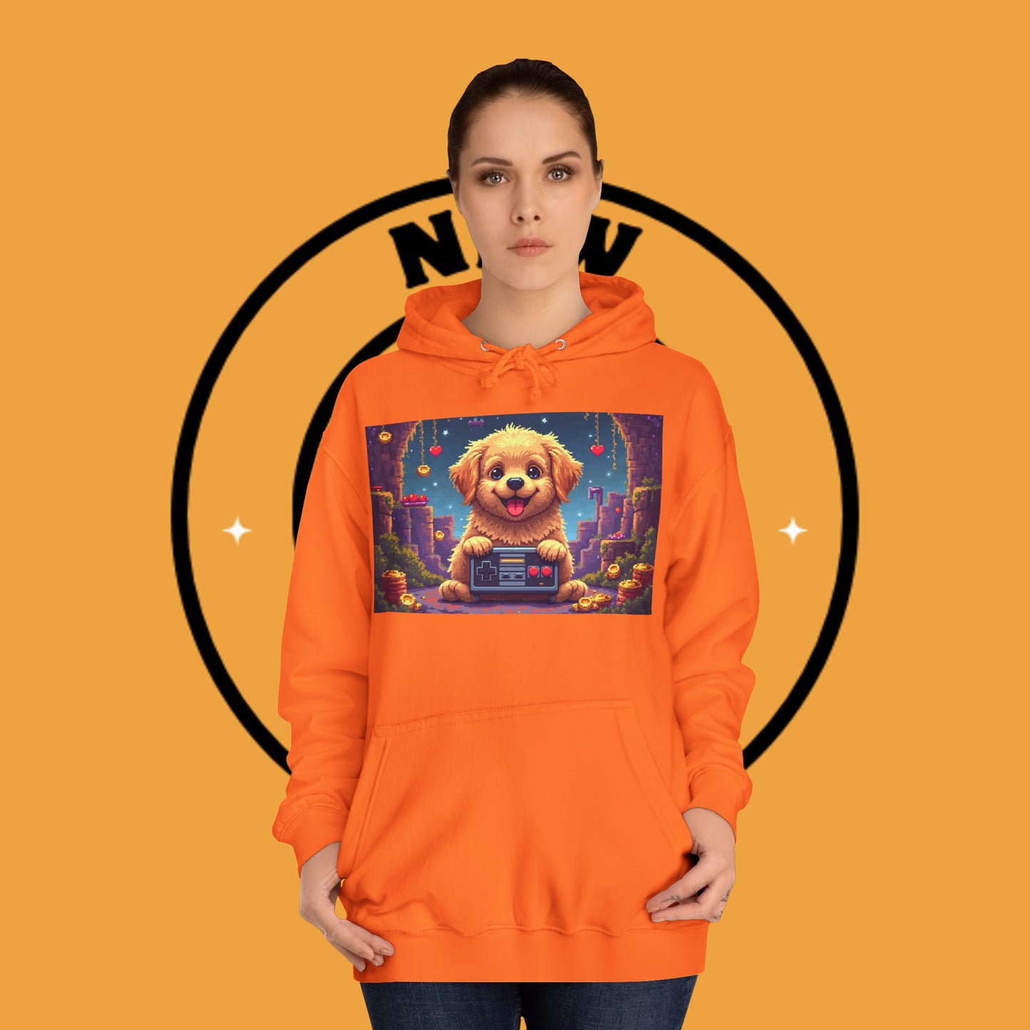 Pixel Pup Gamer Hoodie: Retro Gaming Meets Adorable Fluff