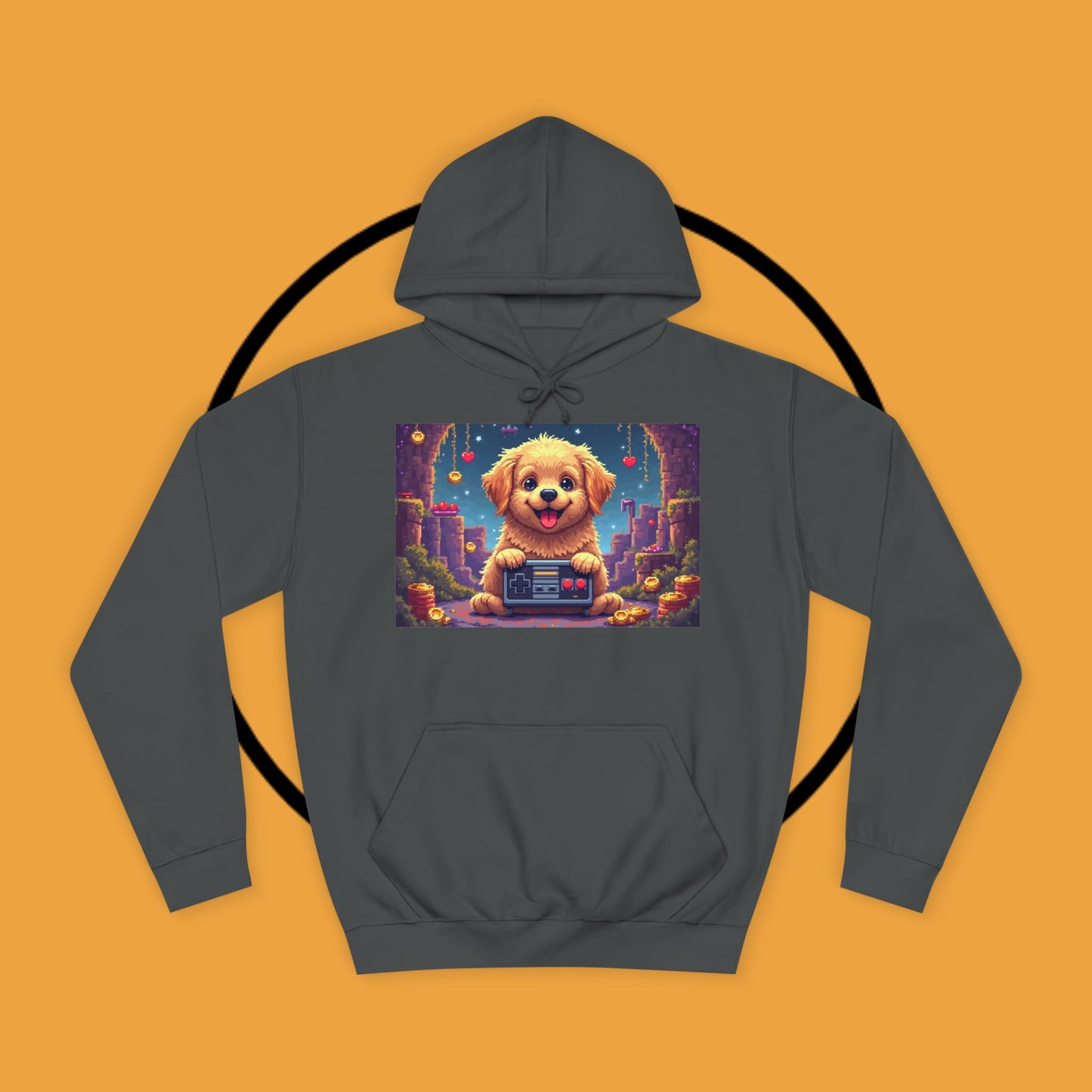 Pixel Pup Gamer Hoodie: Retro Gaming Meets Adorable Fluff