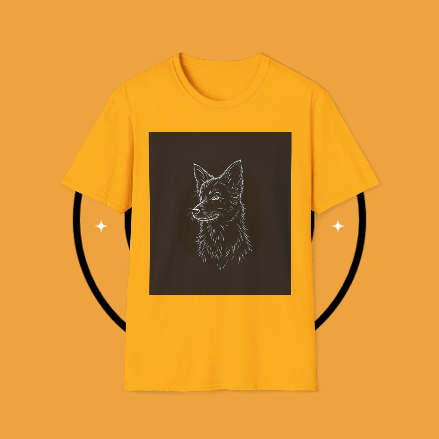 Premium Border Collie Portrait T-Shirt - Minimalist Black & White Design | Dog Lover Graphic Tee