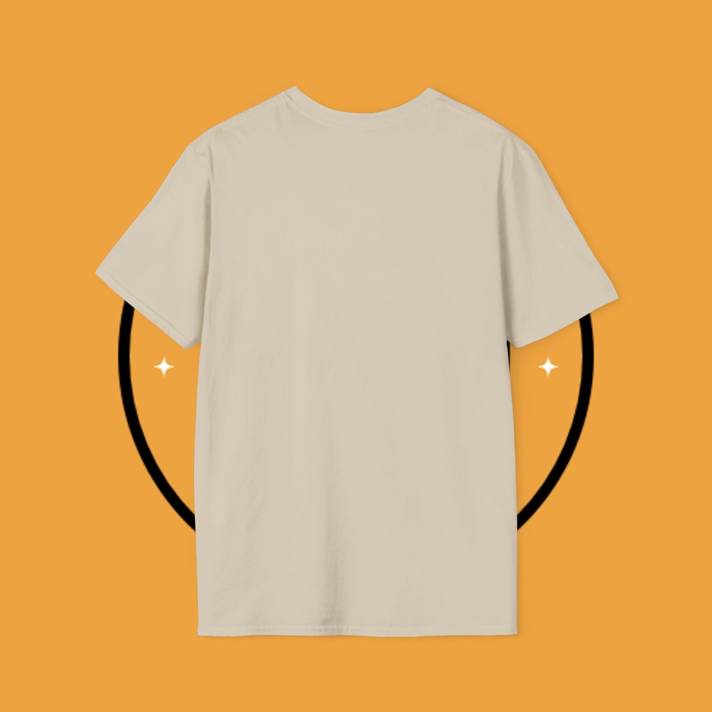 Minimalist Black Beagle Puppy T-Shirt - Simple Dog Silhouette Design | Modern Pet Lover Tee with Gold Accents