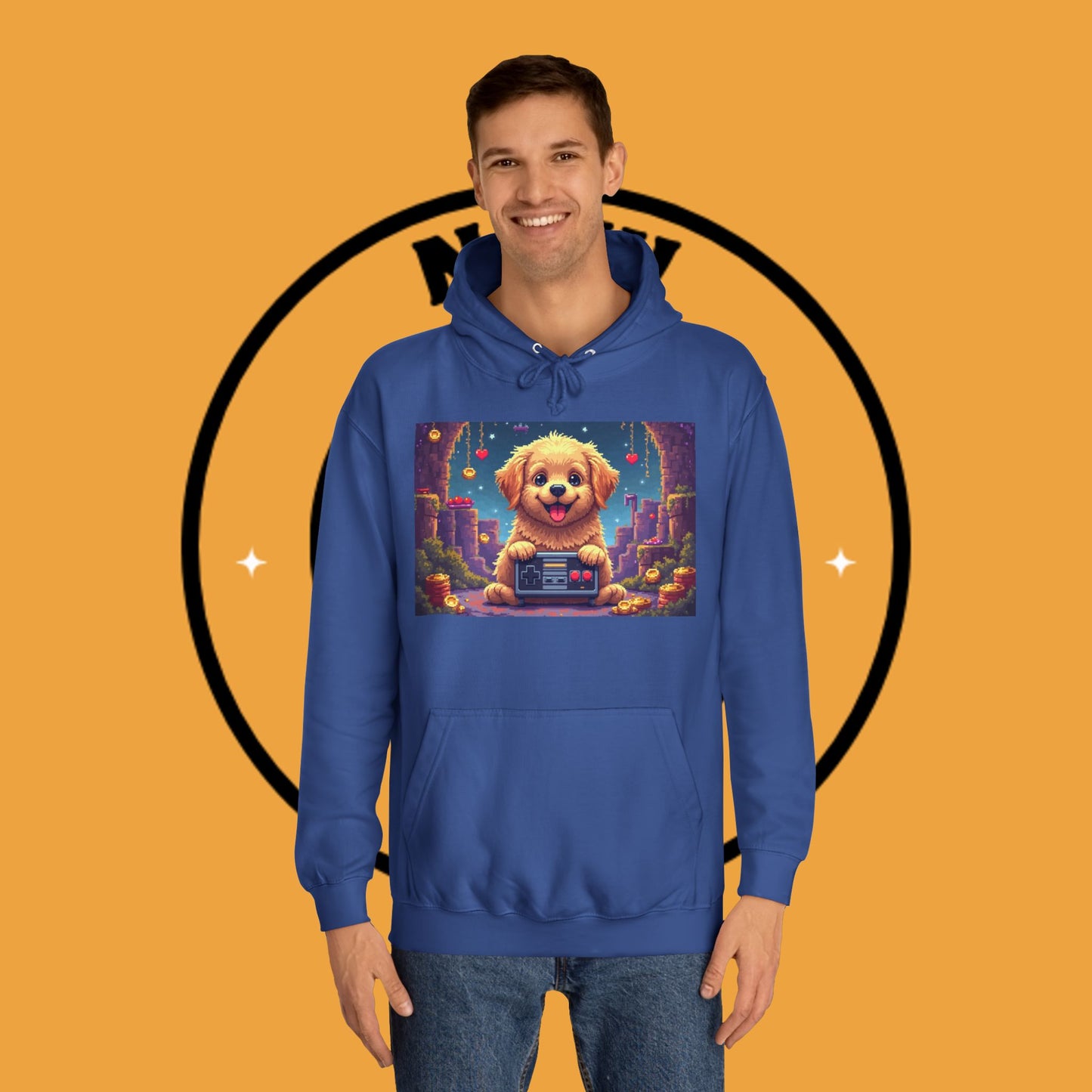 Pixel Pup Gamer Hoodie: Retro Gaming Meets Adorable Fluff