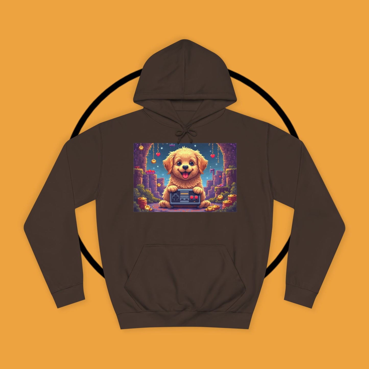 Pixel Pup Gamer Hoodie: Retro Gaming Meets Adorable Fluff