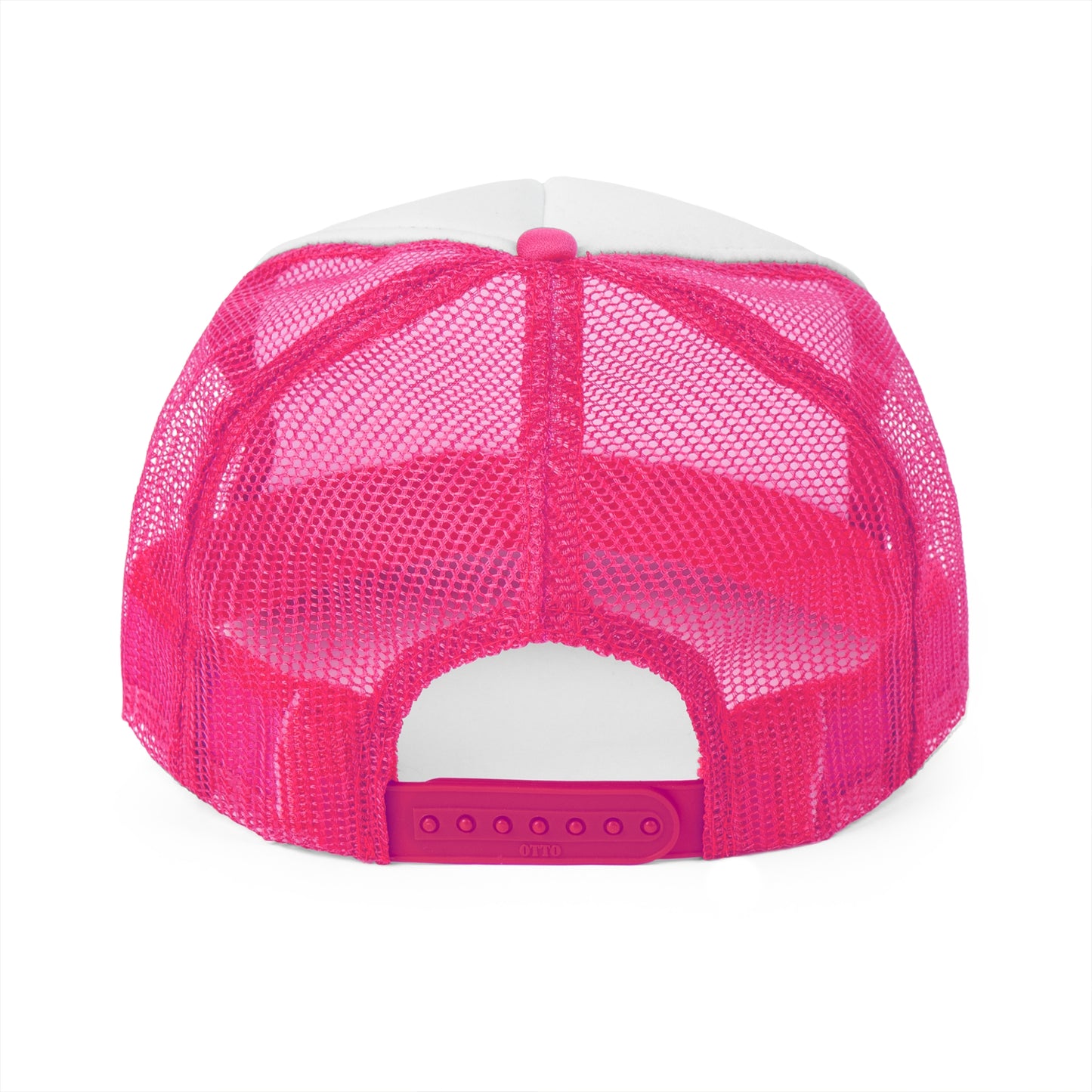 Pixel Art Dog Trucker Cap - Retro Gaming Golden Retriever Design - Unisex Adjustable Cap