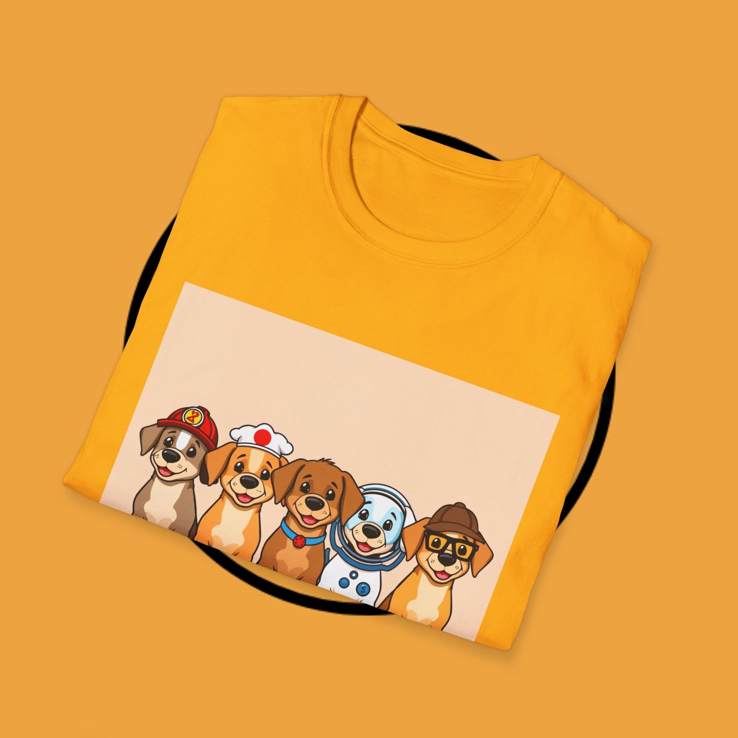 Puppy Professionals ๐พ | Ready for Anything T-Shirt for Career - Curious Canine Lovers - Unisex T-Shirt Design