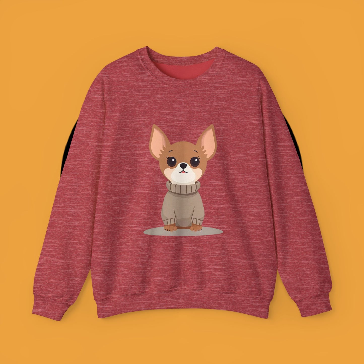 Cute Chihuahua Kawaii Sweatshirt | Cozy Dog in Sweater Design | Adorable Pet Lover Gift
