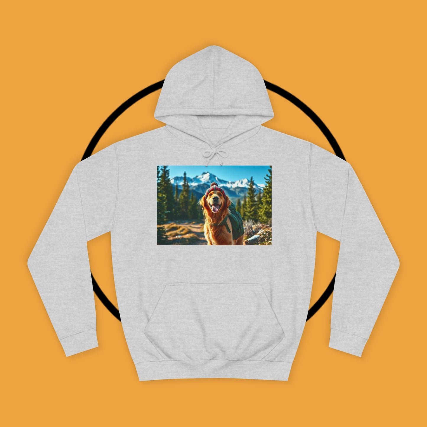 Adventure Awaits – Golden Retriever Mountain Hike Hoodie - Unisex Hoodies
