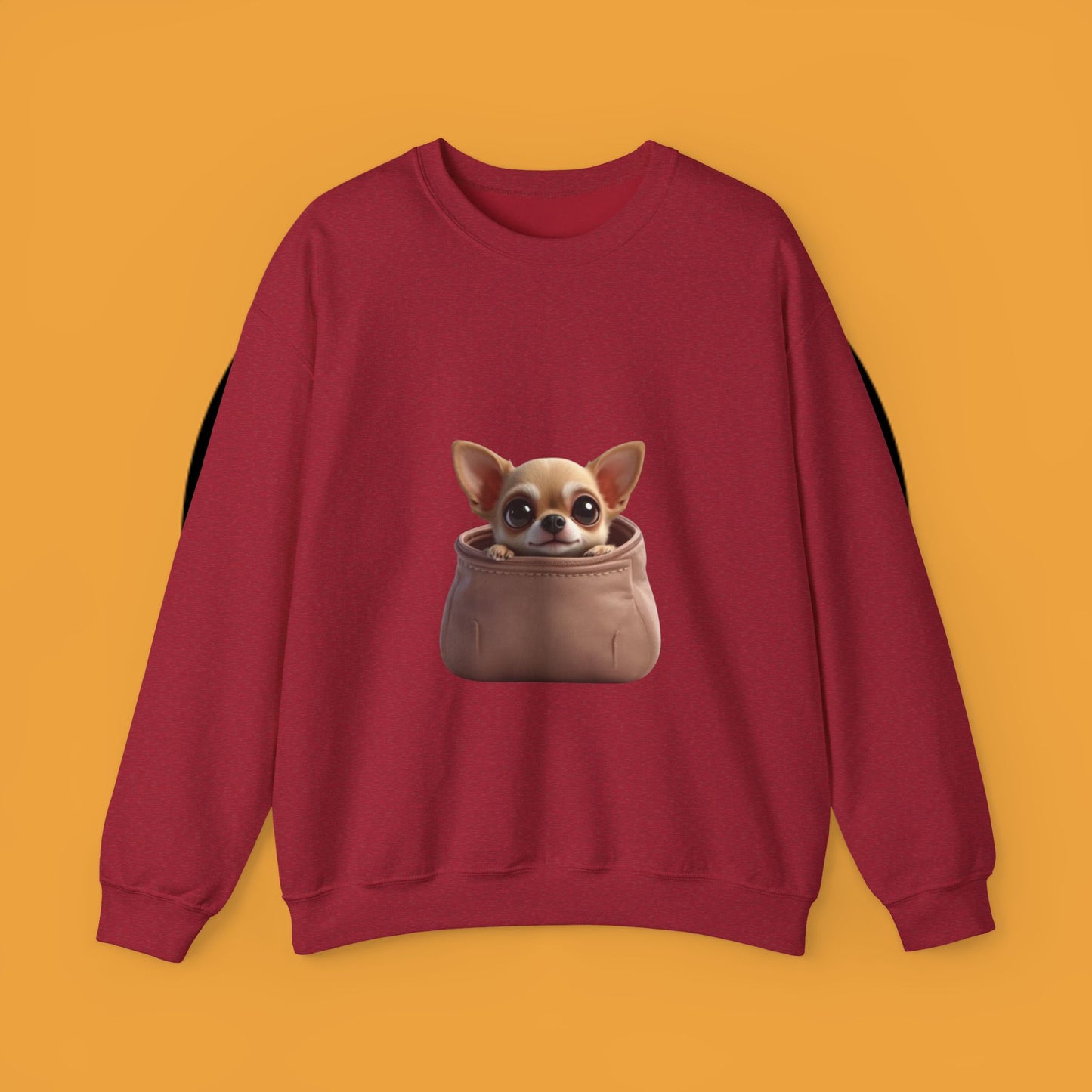 Pocket Chihuahua Sweatshirt - Cute Purse Puppy Design | Small Dog Lover Gift Crewneck