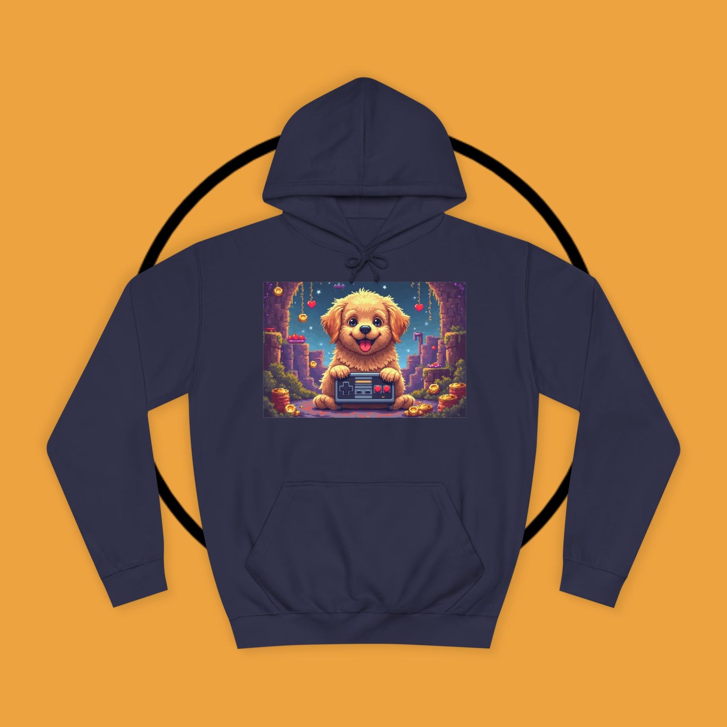 Pixel Pup Gamer Hoodie: Retro Gaming Meets Adorable Fluff