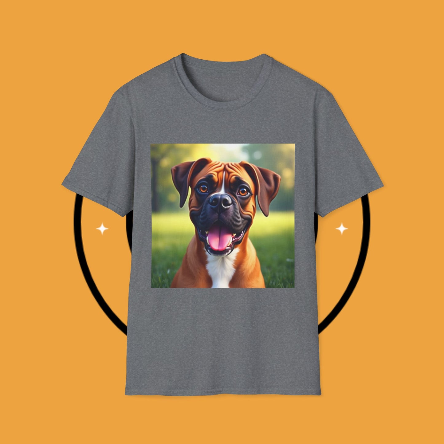 "Happy Boxer Pure Joy" Premium T-Shirt / Smiling Puppy Joy Tee Gift