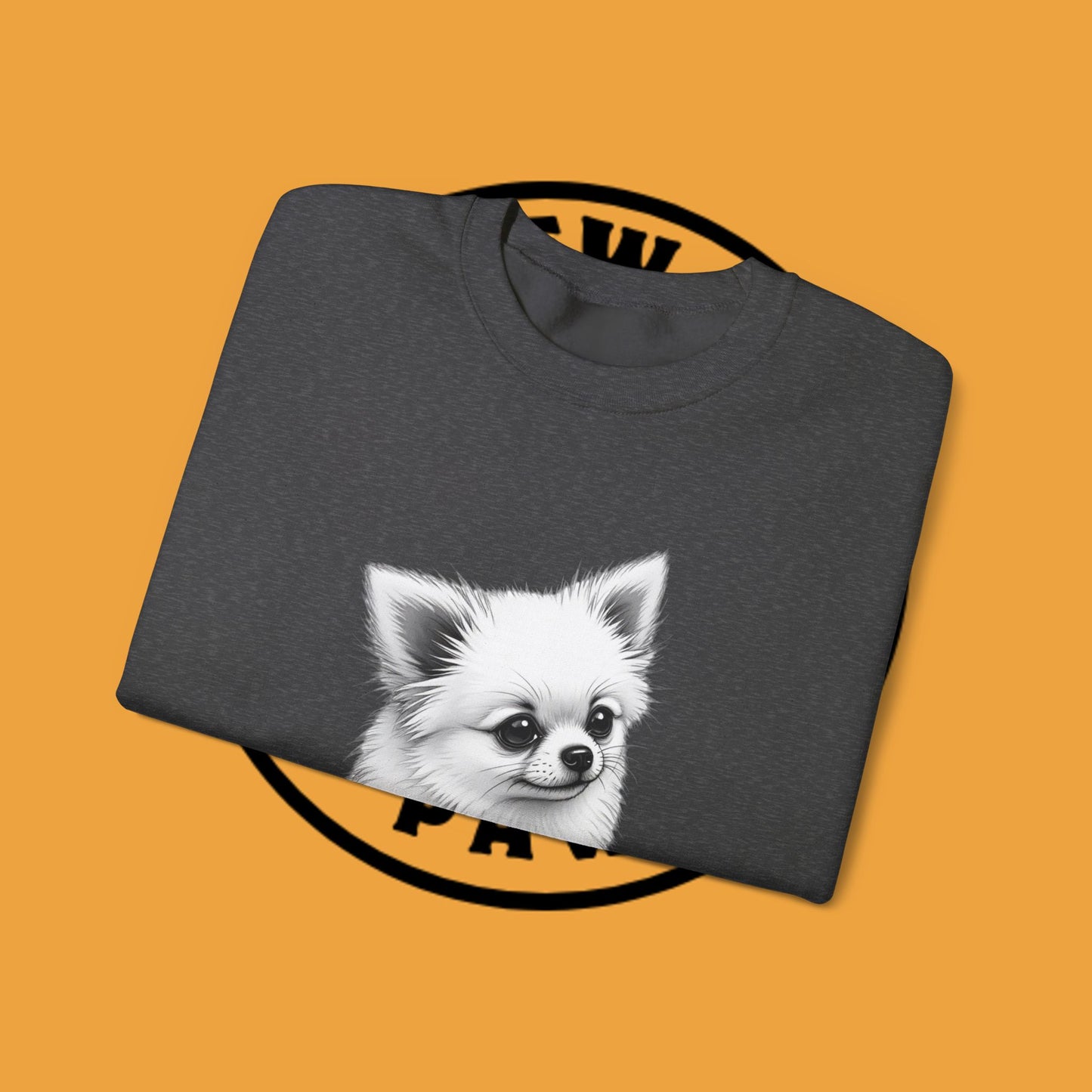Classic Chihuahua Sketch Sweatshirt | Black White Dog Portrait | Artistic Pet Lover Gift