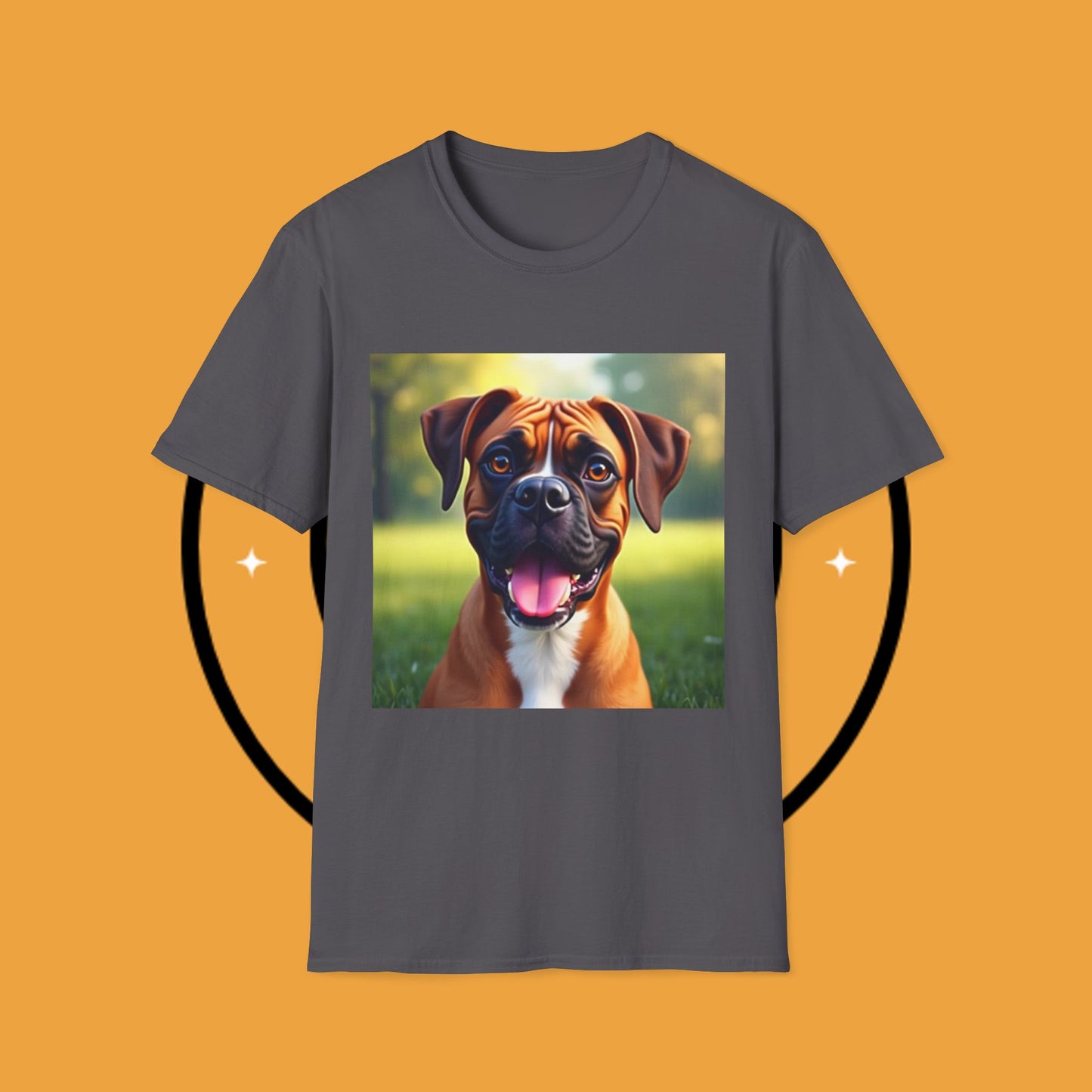 "Happy Boxer Pure Joy" Premium T-Shirt / Smiling Puppy Joy Tee Gift