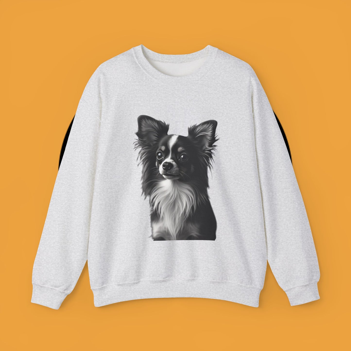 Vintage Chihuahua Portrait Sweatshirt | Black White Dog Photography | Classic Pet Art Design