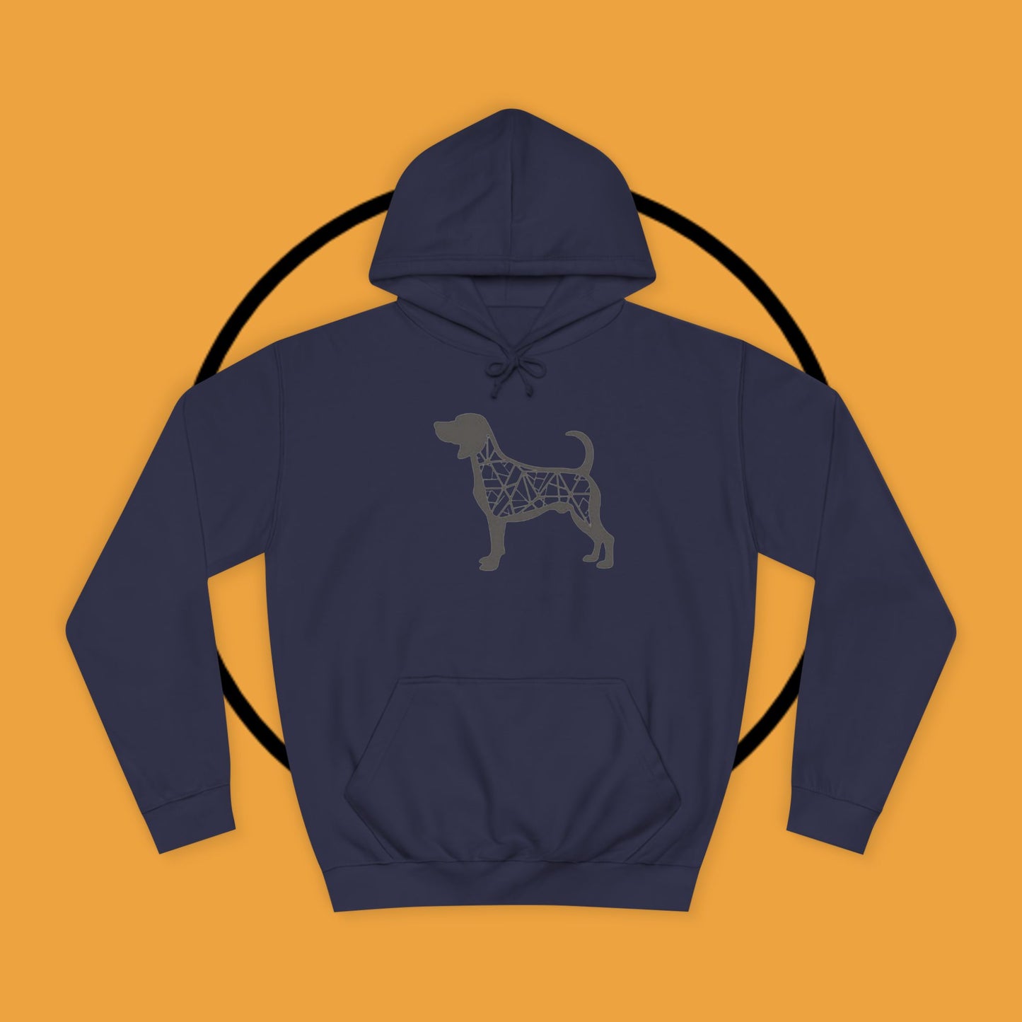 πΊ Geometric Beagle Hoodie - Modern Art Meets Canine Love! π¨ - Unisex Hoodie