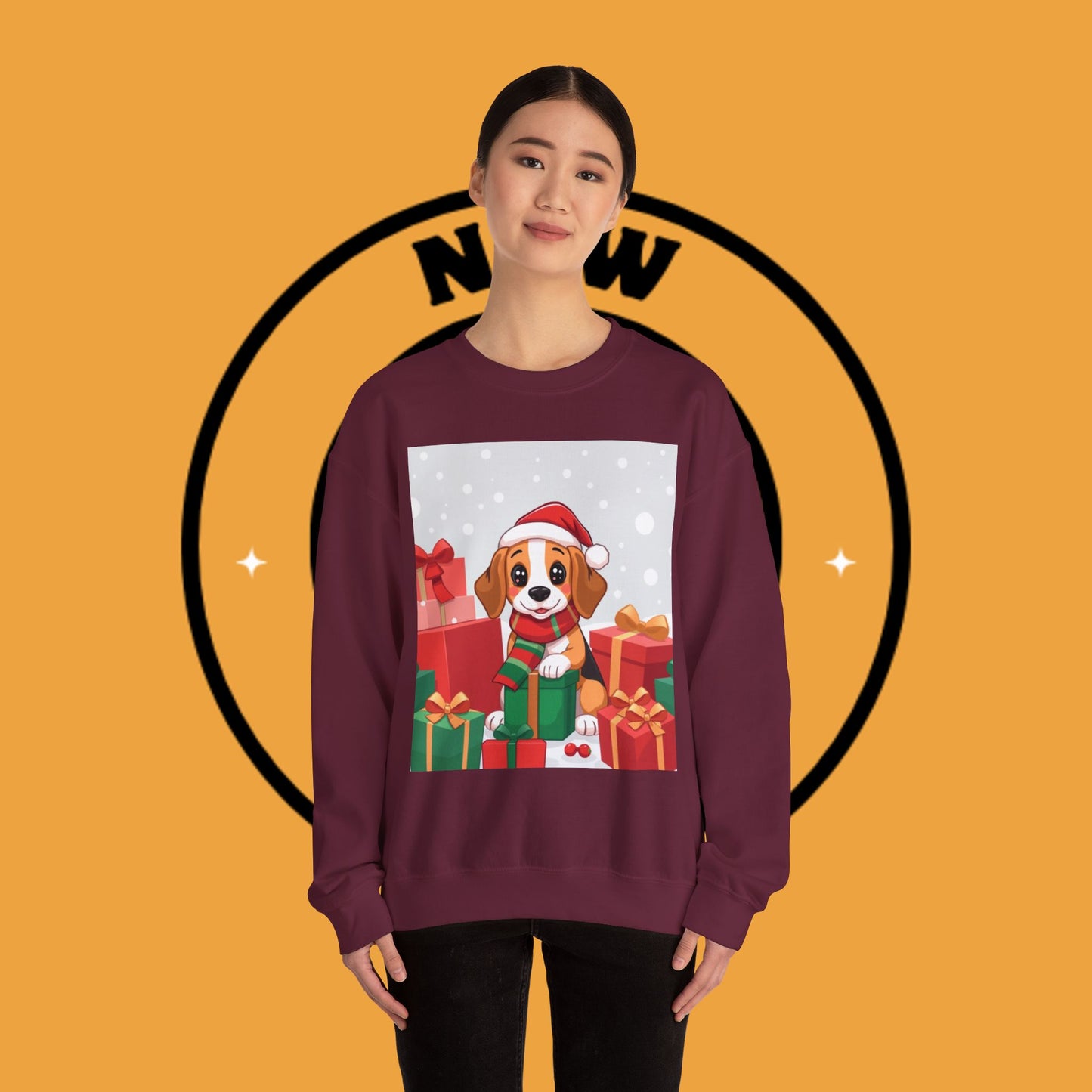 Adorable Christmas Beagle Sweatshirt – Perfect for the Holiday Season!