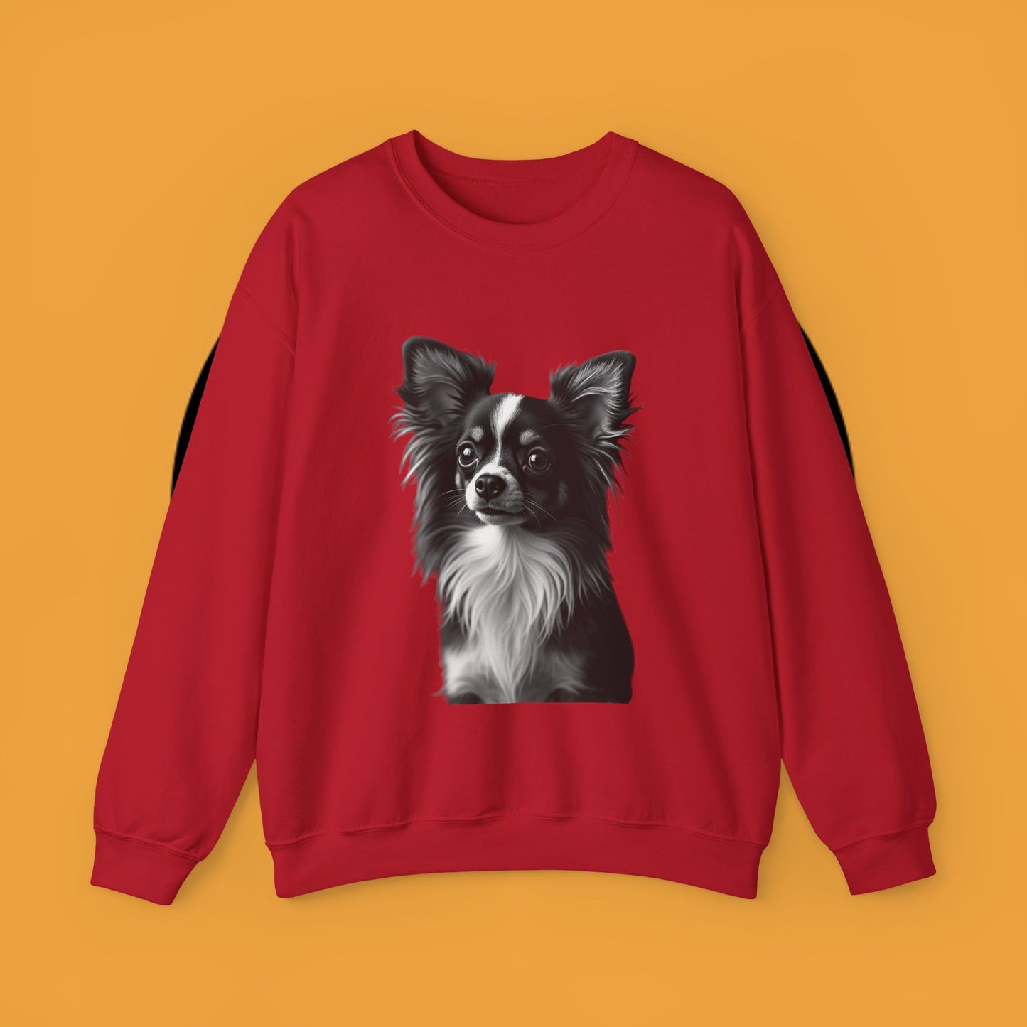 Vintage Chihuahua Portrait Sweatshirt | Black White Dog Photography | Classic Pet Art Design
