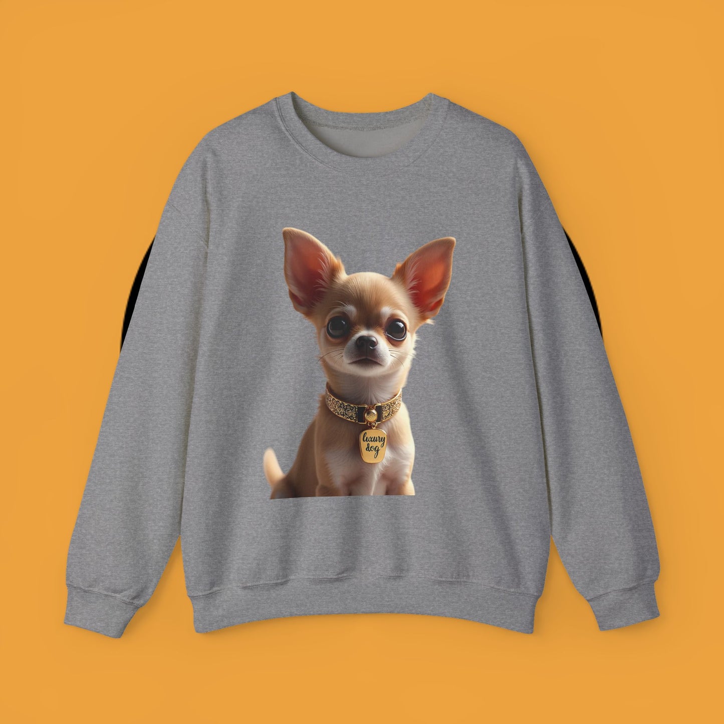 Luxury Chihuahua Sweatshirt | Premium Designer Dog Portrait | High-End Pet Lover Fashion