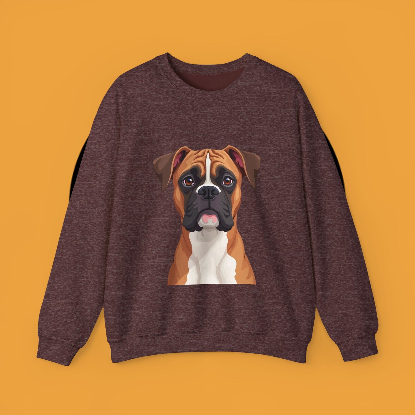 Classic Boxer Dog Portrait Crewneck Sweatshirt | Elegant Dog Lover Gift | Minimalist Boxer Art