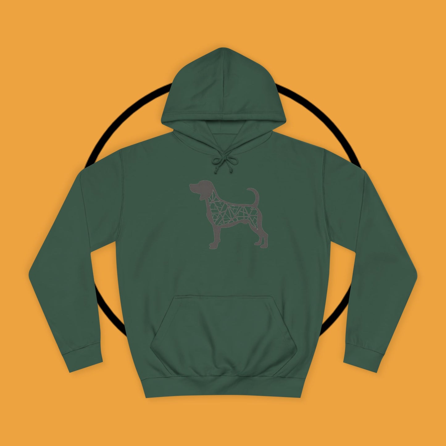 πΊ Geometric Beagle Hoodie - Modern Art Meets Canine Love! π¨ - Unisex Hoodie