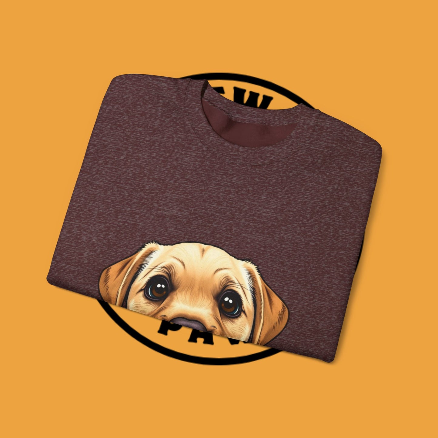 Labrador Puppy Crewneck Sweatshirt - Cartoon Dog Digital Art