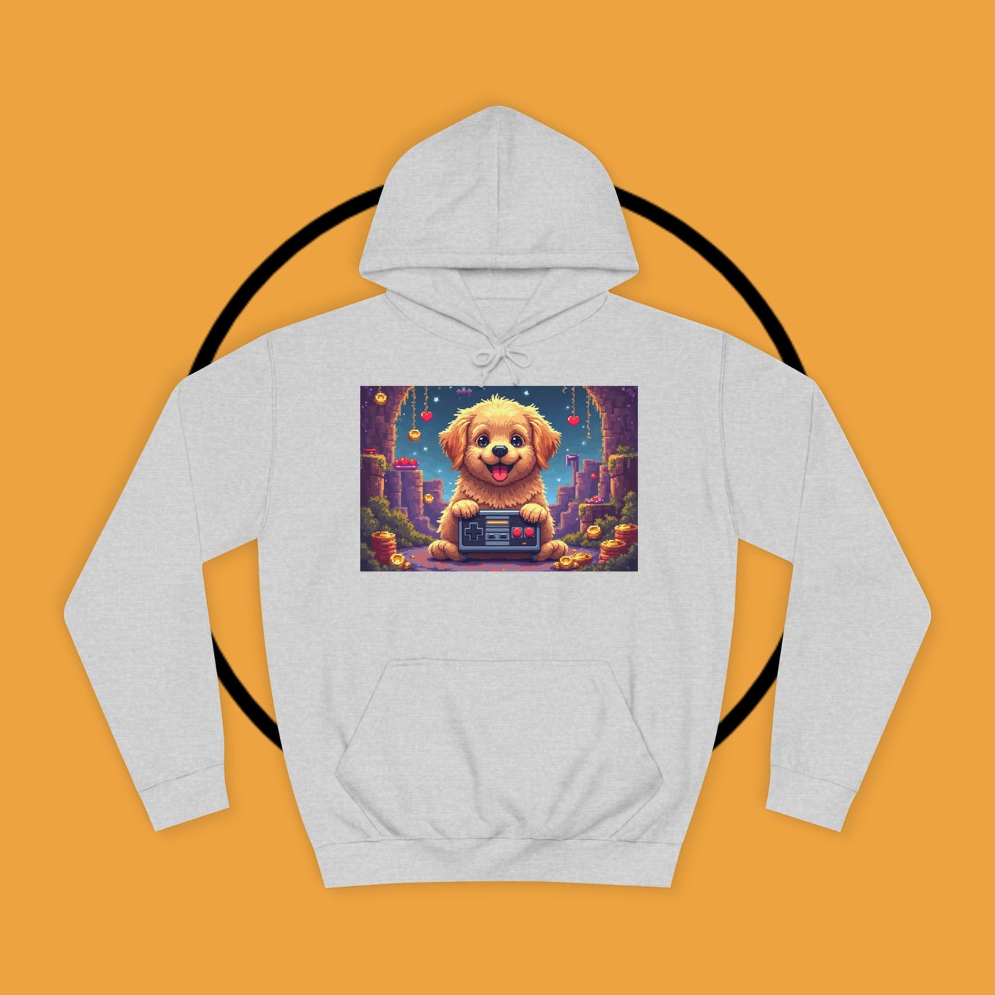 Pixel Pup Gamer Hoodie: Retro Gaming Meets Adorable Fluff