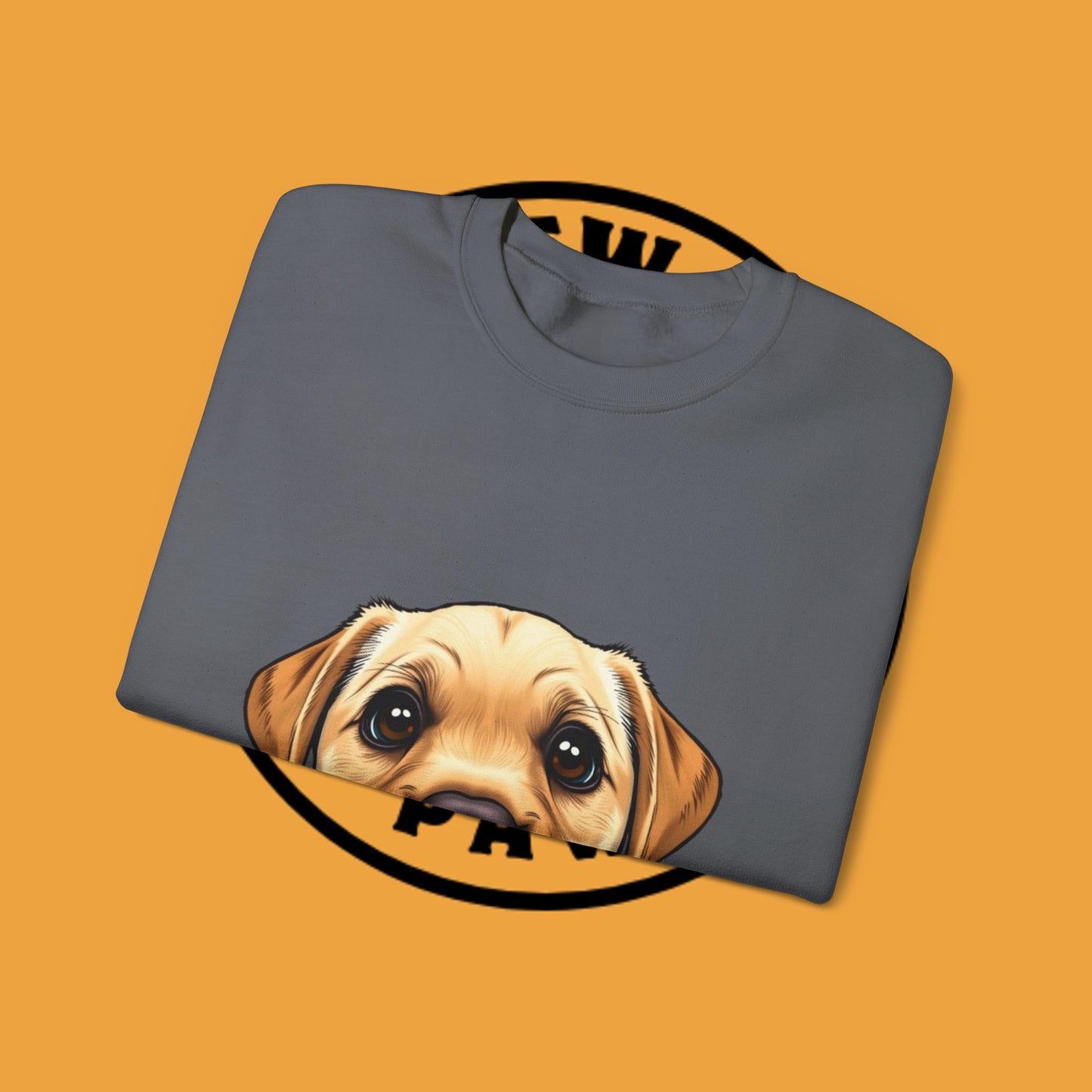 Labrador Puppy Crewneck Sweatshirt - Cartoon Dog Digital Art