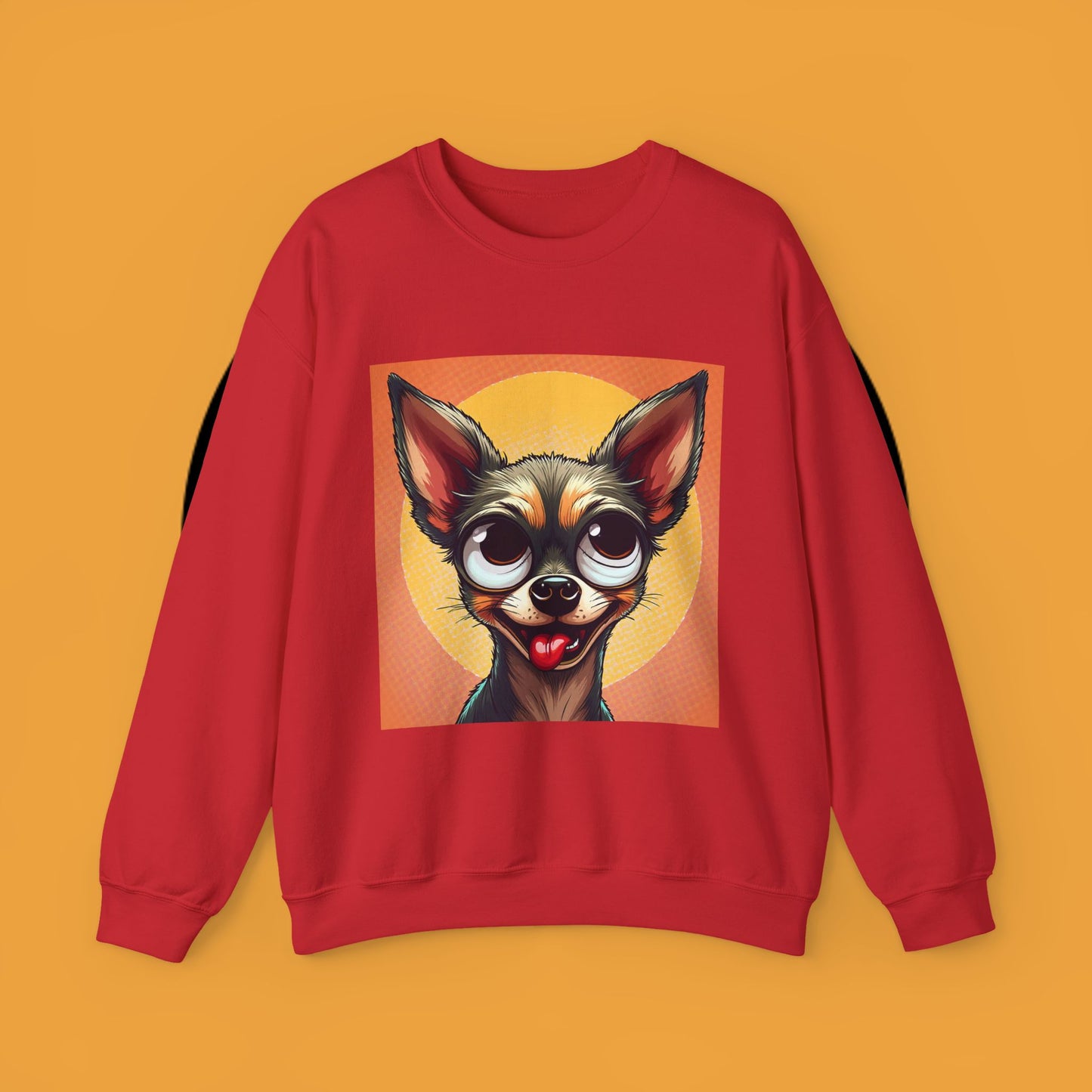 Cute Chihuahua Crewneck Sweatshirt - Funny Dog Lover Gift | Adorable Pet Portrait Pullover