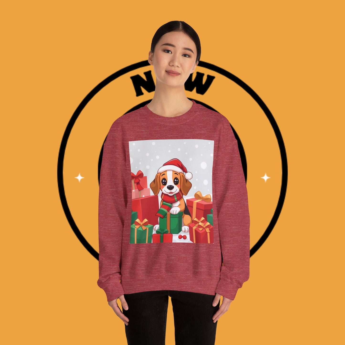 Adorable Christmas Beagle Sweatshirt – Perfect for the Holiday Season!
