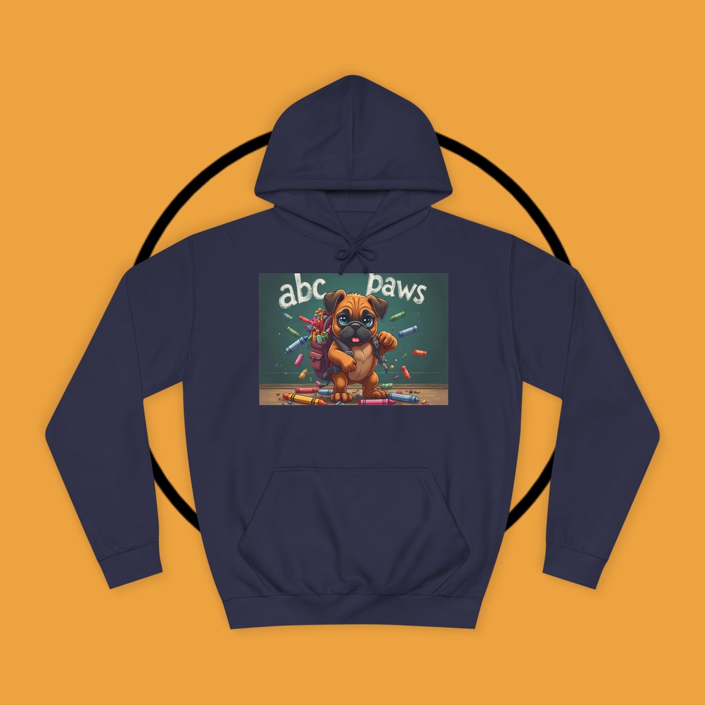 ABC Paws School Boxer Puppy Hoodie | Back to School Dog Gift | Teacher Pet Apparel | Educational Fun