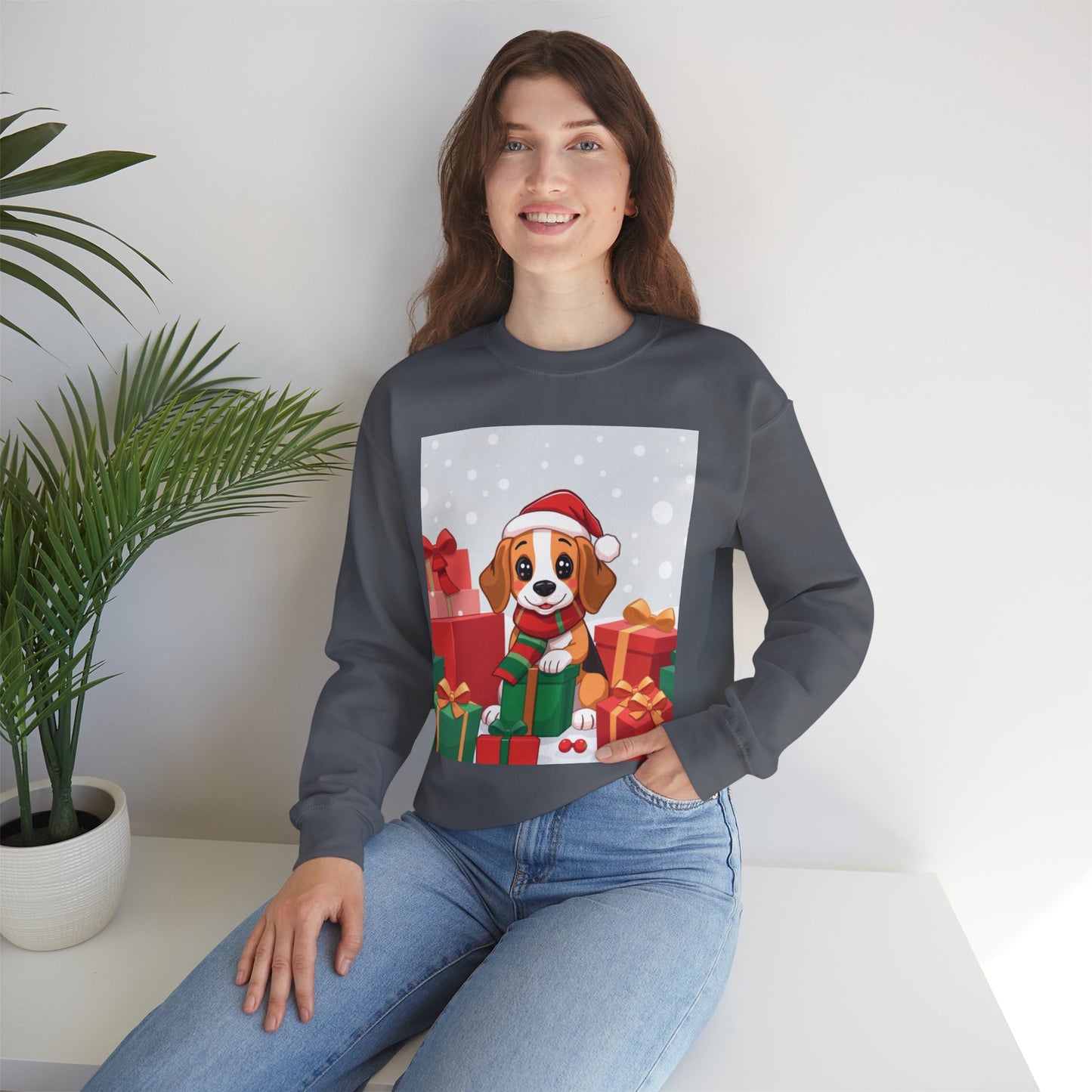Adorable Christmas Beagle Sweatshirt – Perfect for the Holiday Season!